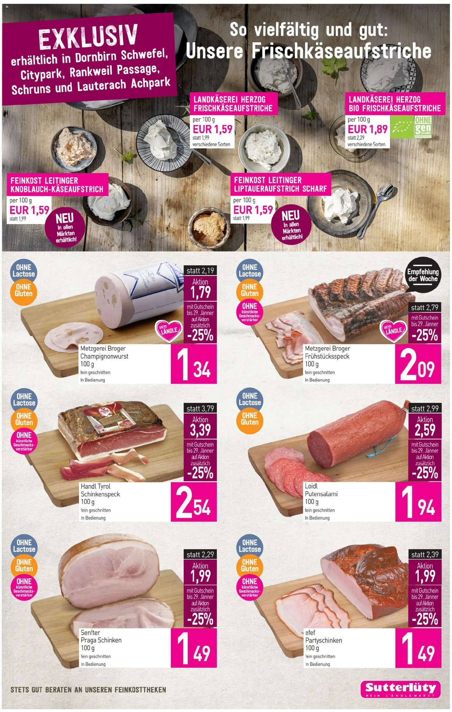 Sutterlüty Flugblatt gültig ab 22.01.2026 | Seite: 7 | Produkte: Schinken