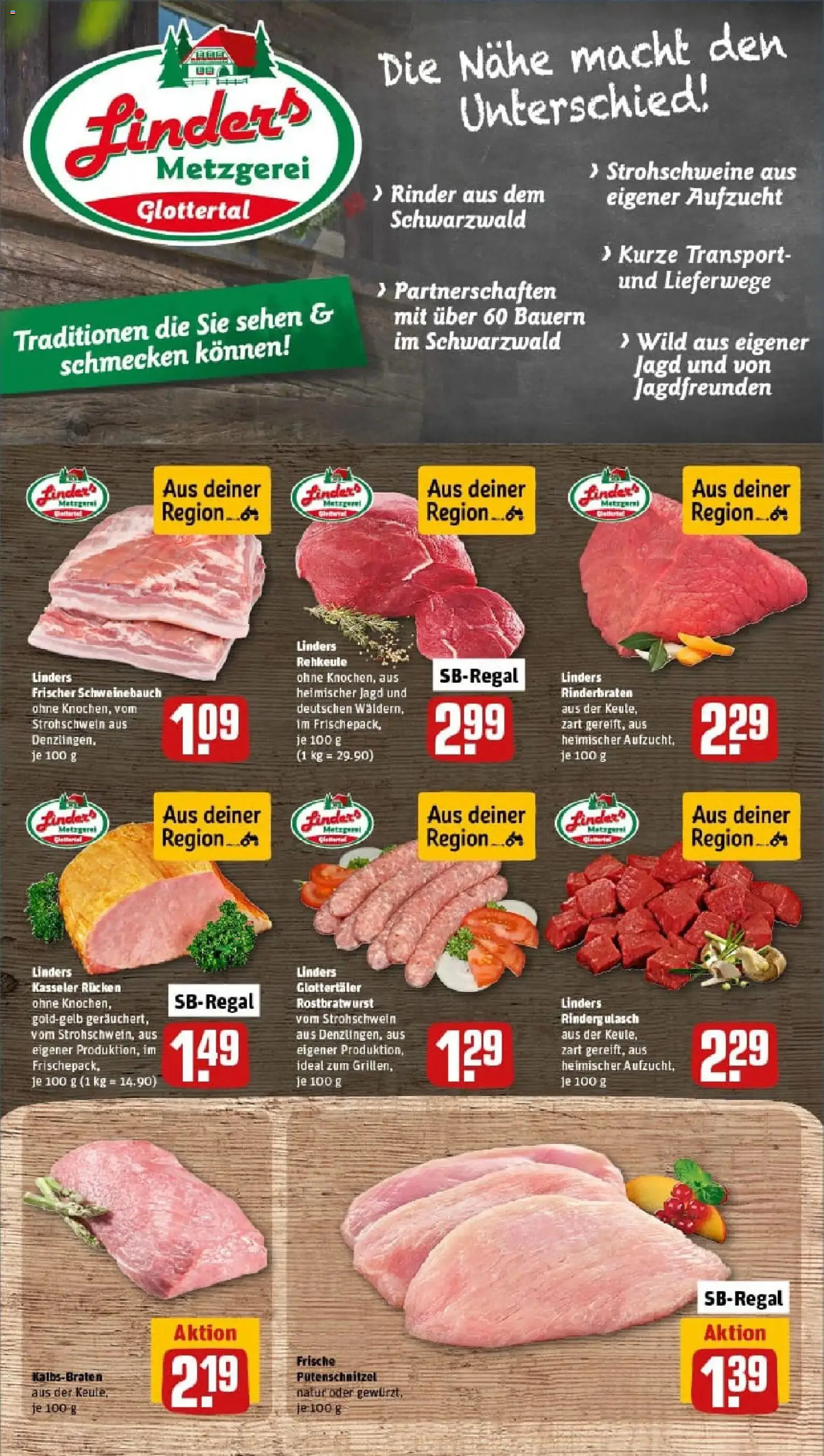 Rewe prospekt Freiburg / Munzingen	 – gültig ab 26.01.2026 | Seite: 8 | Produkte: Rinderbraten, Rindergulasch, Schweinebauch, Putenschnitzel