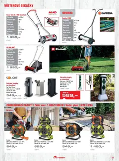 Náhled letáku Uni Hobby katalog - Zahradní technika 2026 od 13.03.2026 | Strana: 15 | Produkty: Nože, Madlo, Zásuvka, Koš