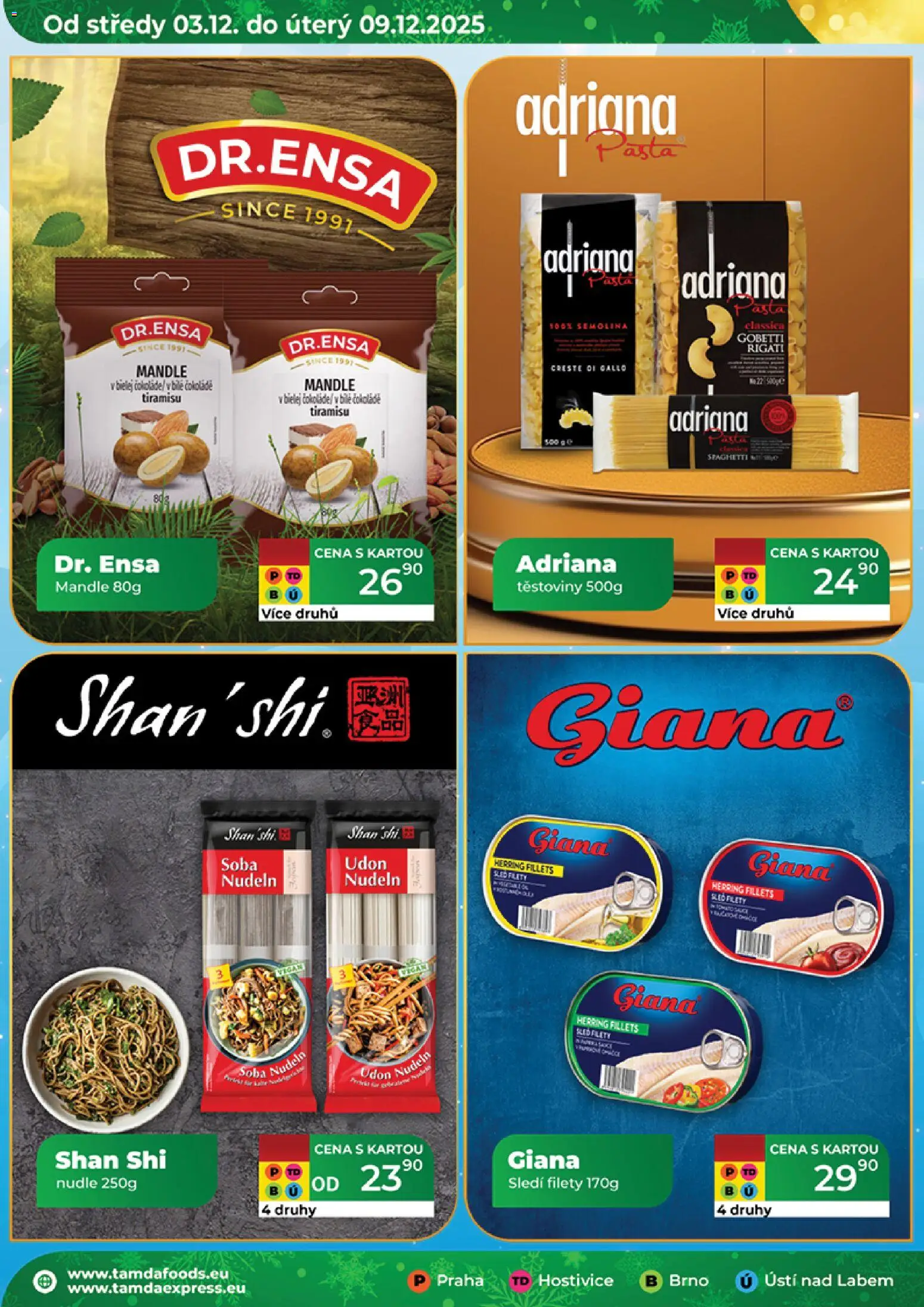 Tamda Foods leták od 03.12.2025 | Strana: 12 | Produkty: Tiramisu, Mandle, Nudle, Semolina