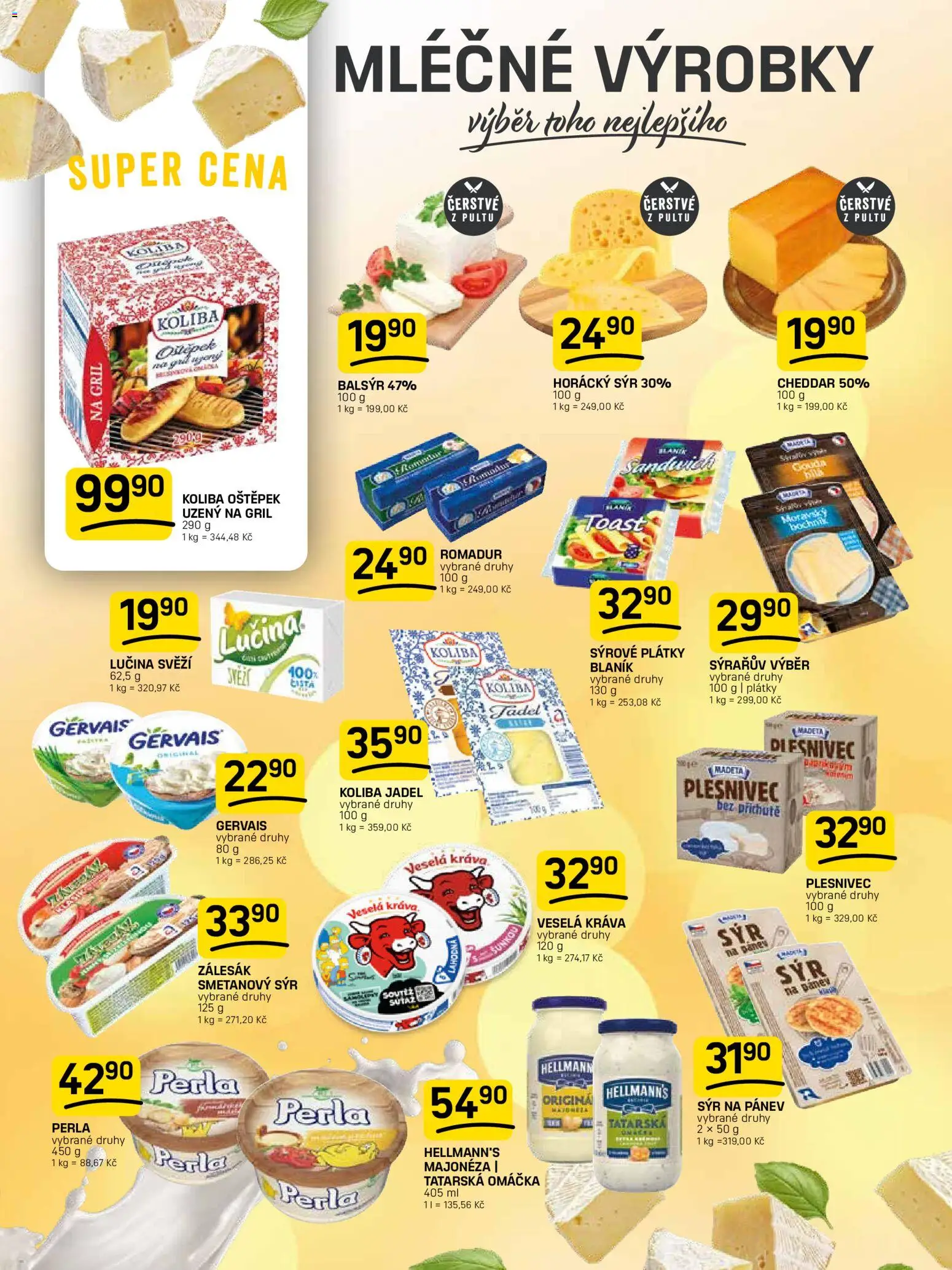 Flop leták od 22.04.2026 | Strana: 4 | Produkty: Hellmann's, Gervais, Majonéza, Cheddar