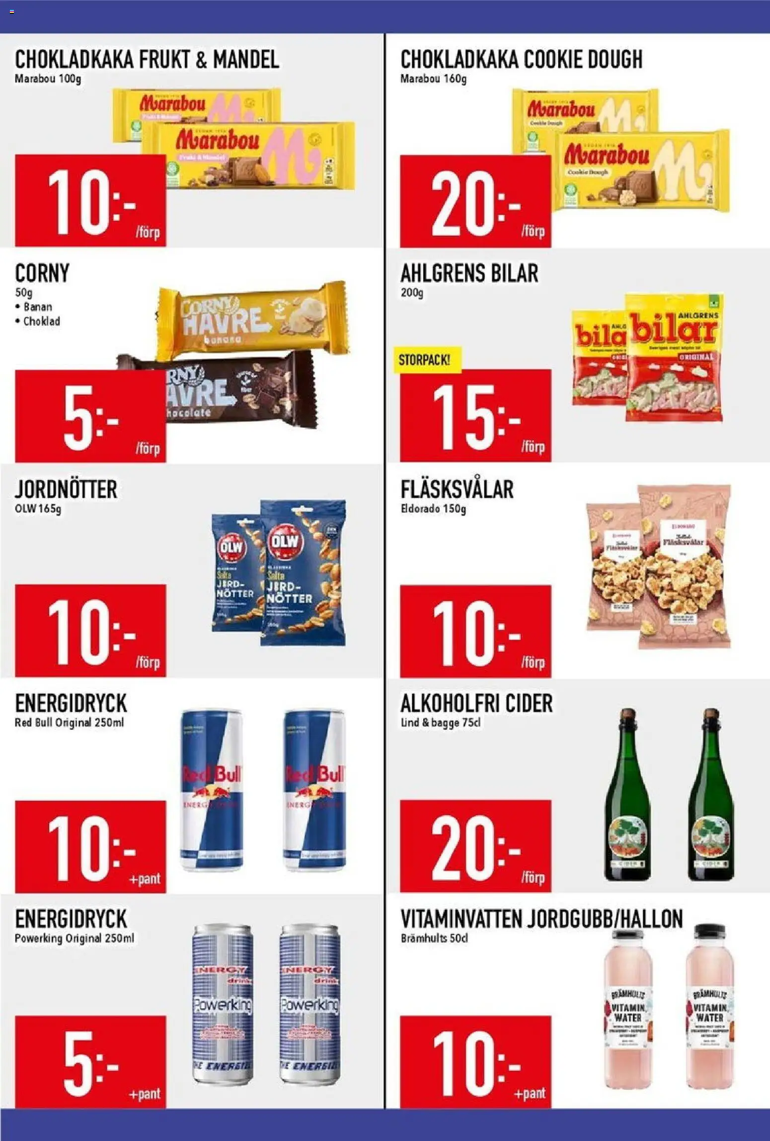 Matdax reklamblad aktuell från 29.12.2025 | Sida: 17 | Produkter: Red bull, Jord, Chokladkaka, Energidryck