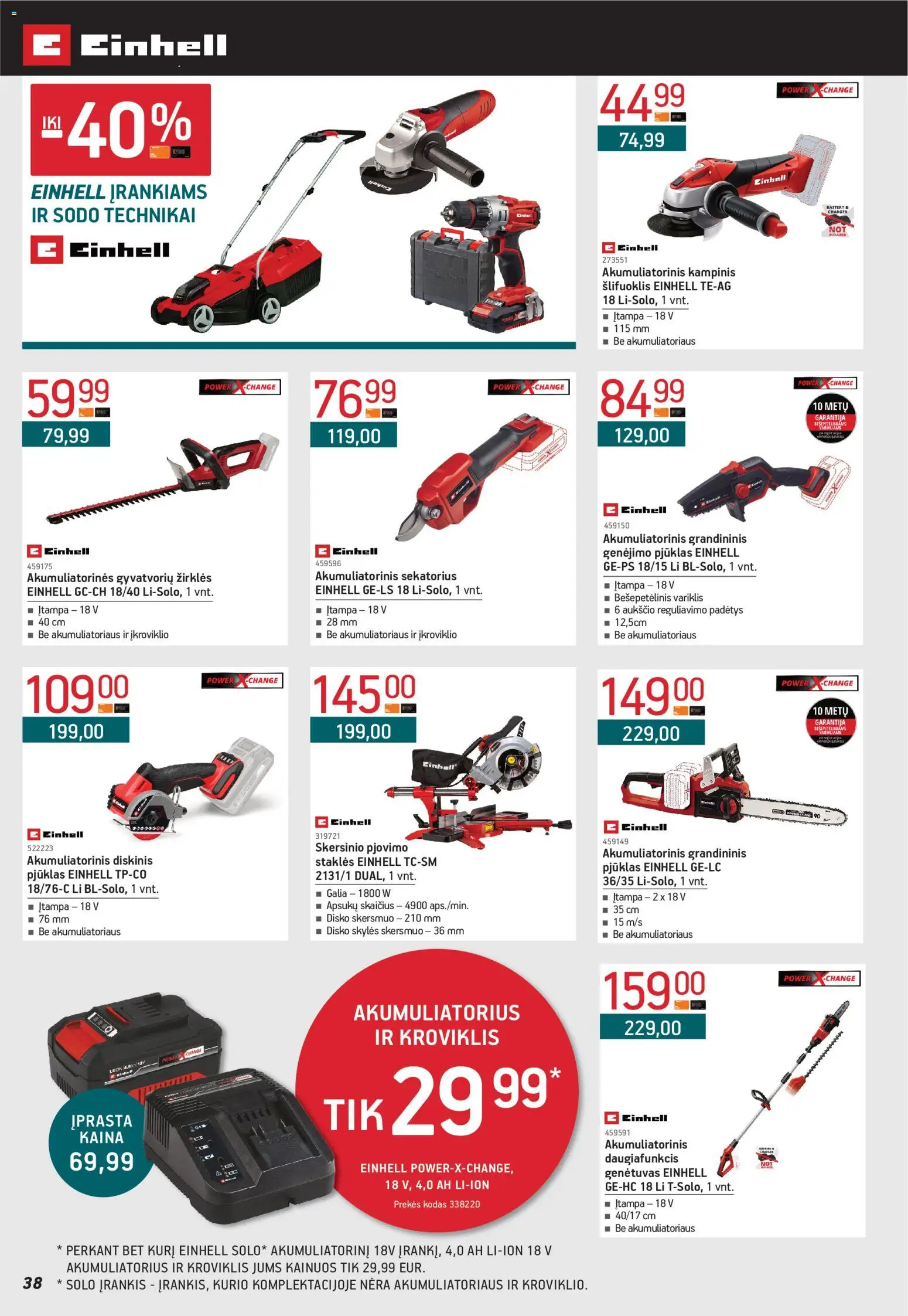 ERMITAŽAS akcijos nuo 02.03.2026 | Puslapis: 38 | Prekių: Akumuliatorius