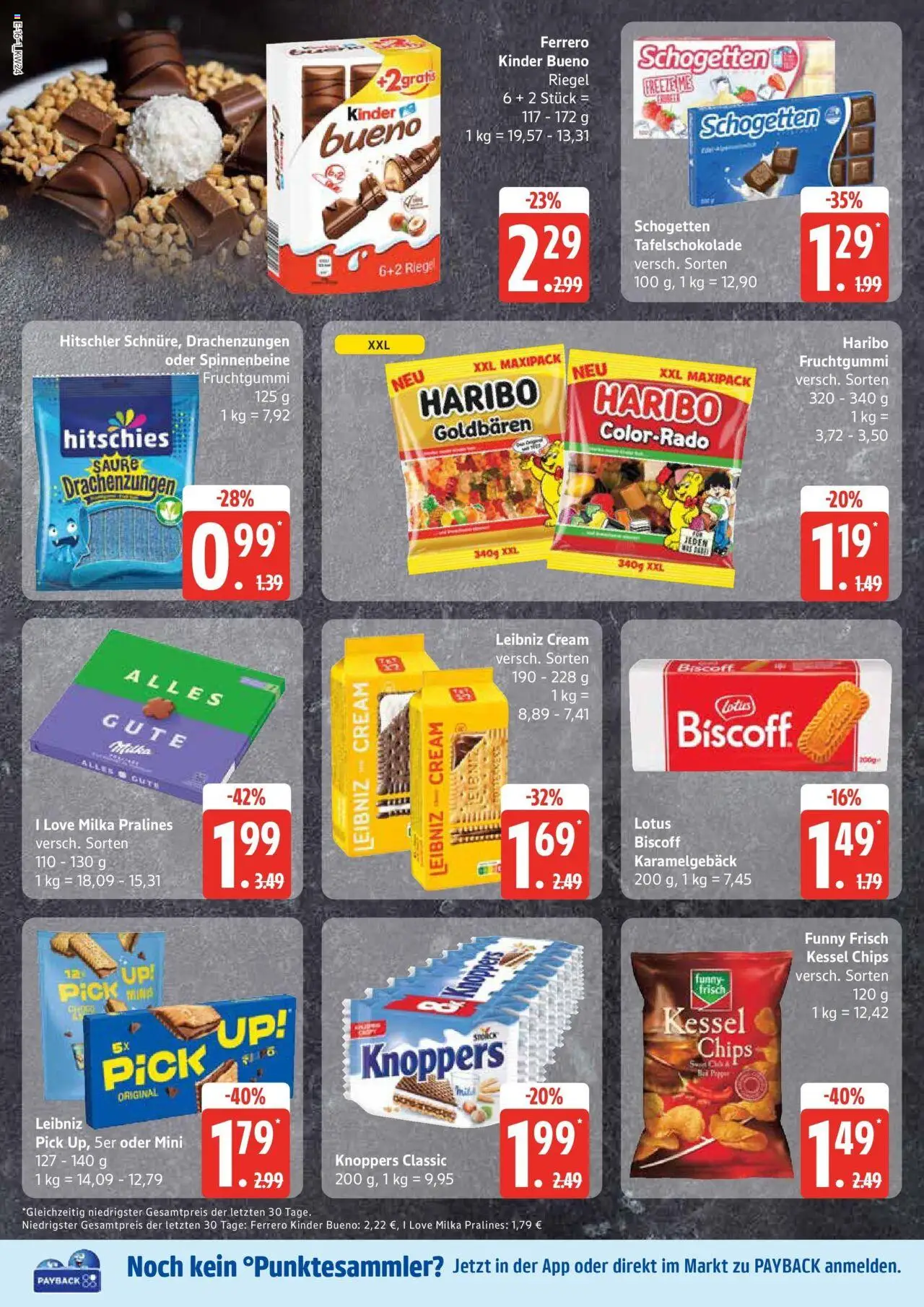 Edeka prospekt Großenwiehe	 - gültig ab dem 08.06.2025 | Seite: 16 | Produkte: Funny frisch, Kinder bueno, Milka, Schogetten