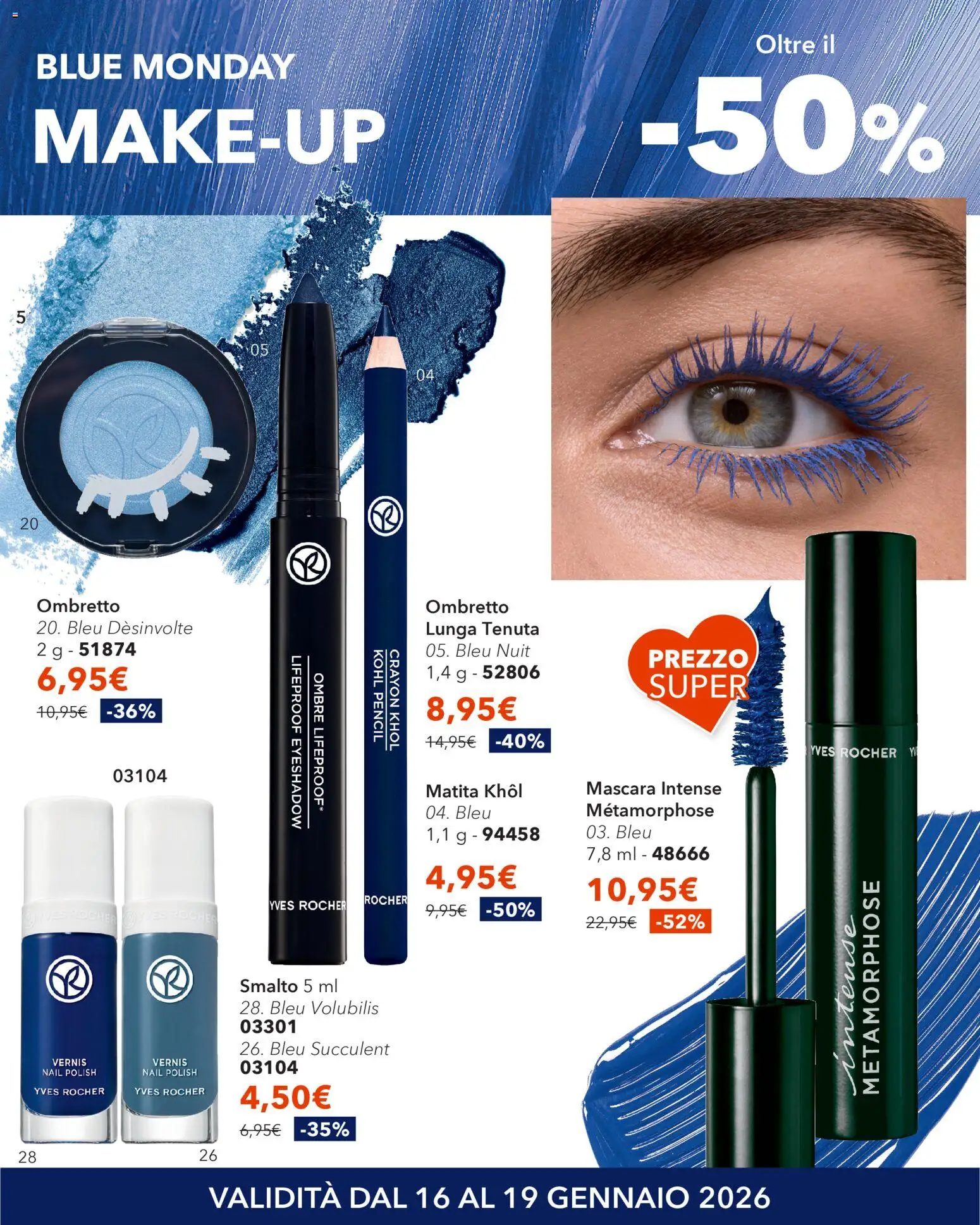 Volantino Yves Rocher del 16.01.2026 | Pagina: 10 | Prodotti: Mascara, Ombretto