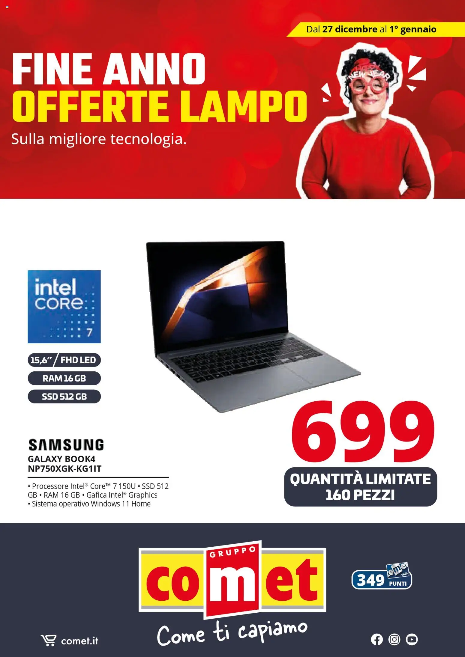 Volantino Comet del 27.12.2025 | Pagina: 25 | Prodotti: Samsung Galaxy, Samsung