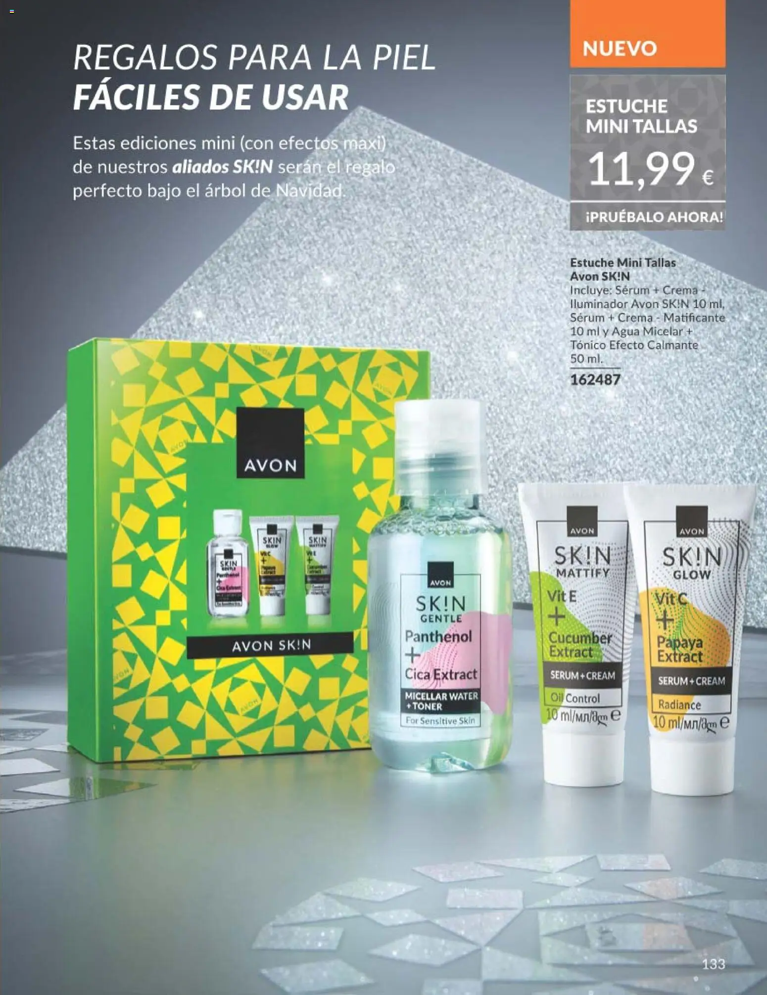Catálogo AVON campaña 11 Black Friday │ válido desde el 01.11.2025 | Página: 133 | Productos: Iluminador, Agua micelar, Crema, Toner