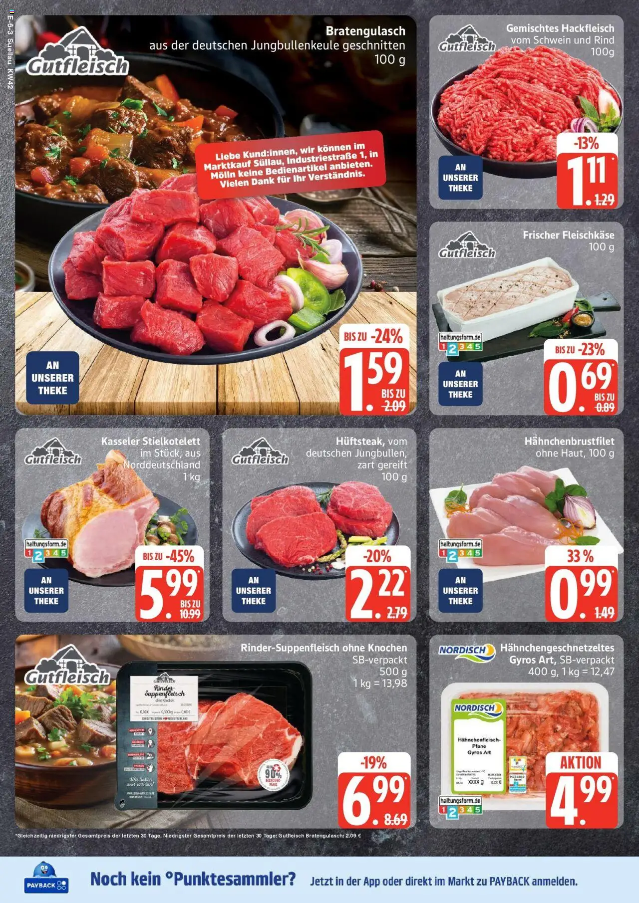 Marktkauf - Marktkauf: Wochenangebote – gültig ab 13.10.2025 | Seite: 6 | Produkte: Theke, Gyros, Suppenfleisch, Hackfleisch