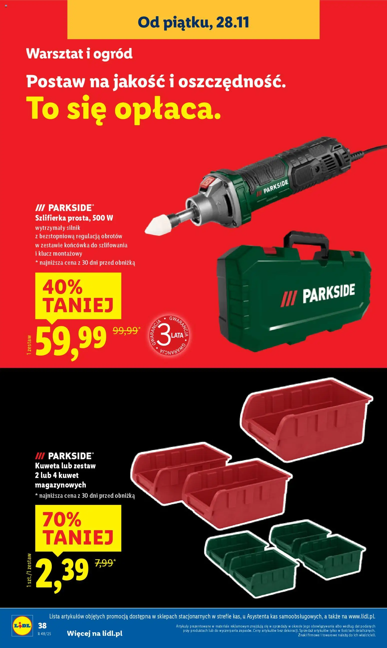 Lidl Black Friday od 24.11.2025 | Strona: 42 | Produkty: Szlifierka