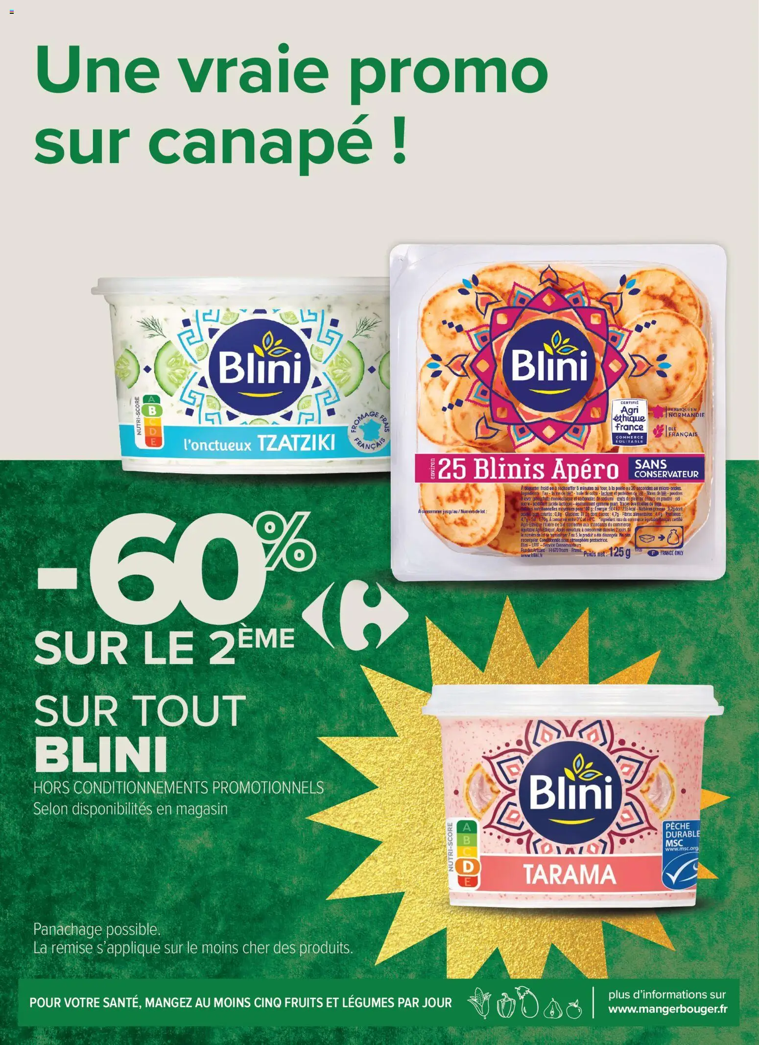 {H1} | Page: 18 | Produits: Farine de ble, Huile de colza, Sel, Canapé