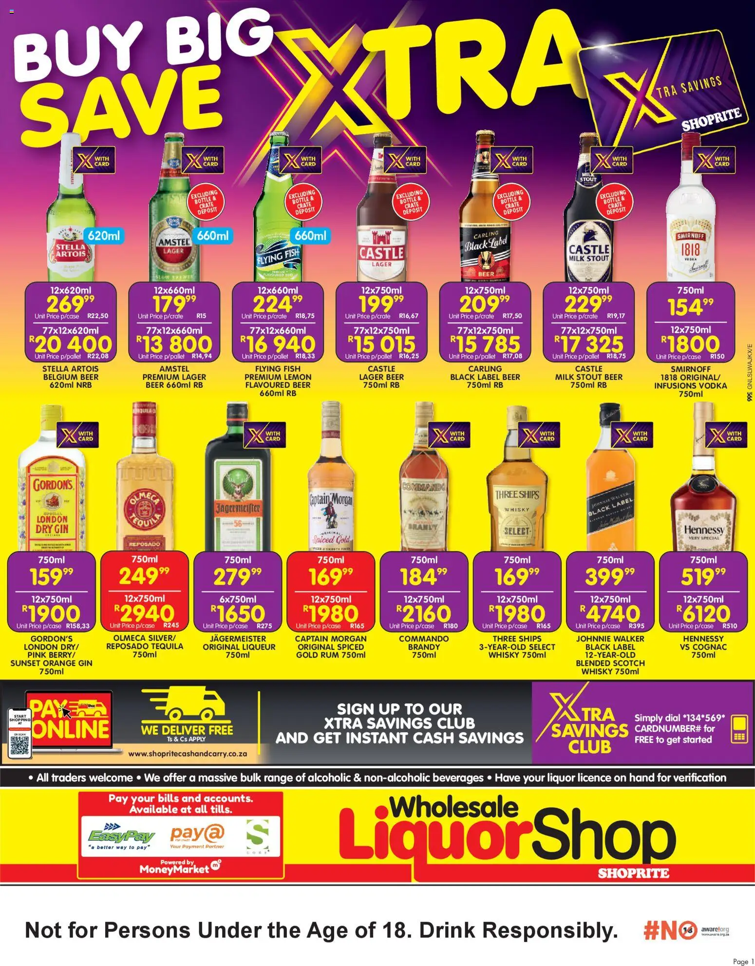 New Shoprite catalogue – valid from 15.12.2025 | Page: 1 | Products: Crate, Beer, Fish, Ensalada de quino