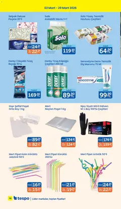 02.03.2026 tarihinden itibaren geçerli olan Tespo kataloğu önizlemesi | Sayfa: 14
