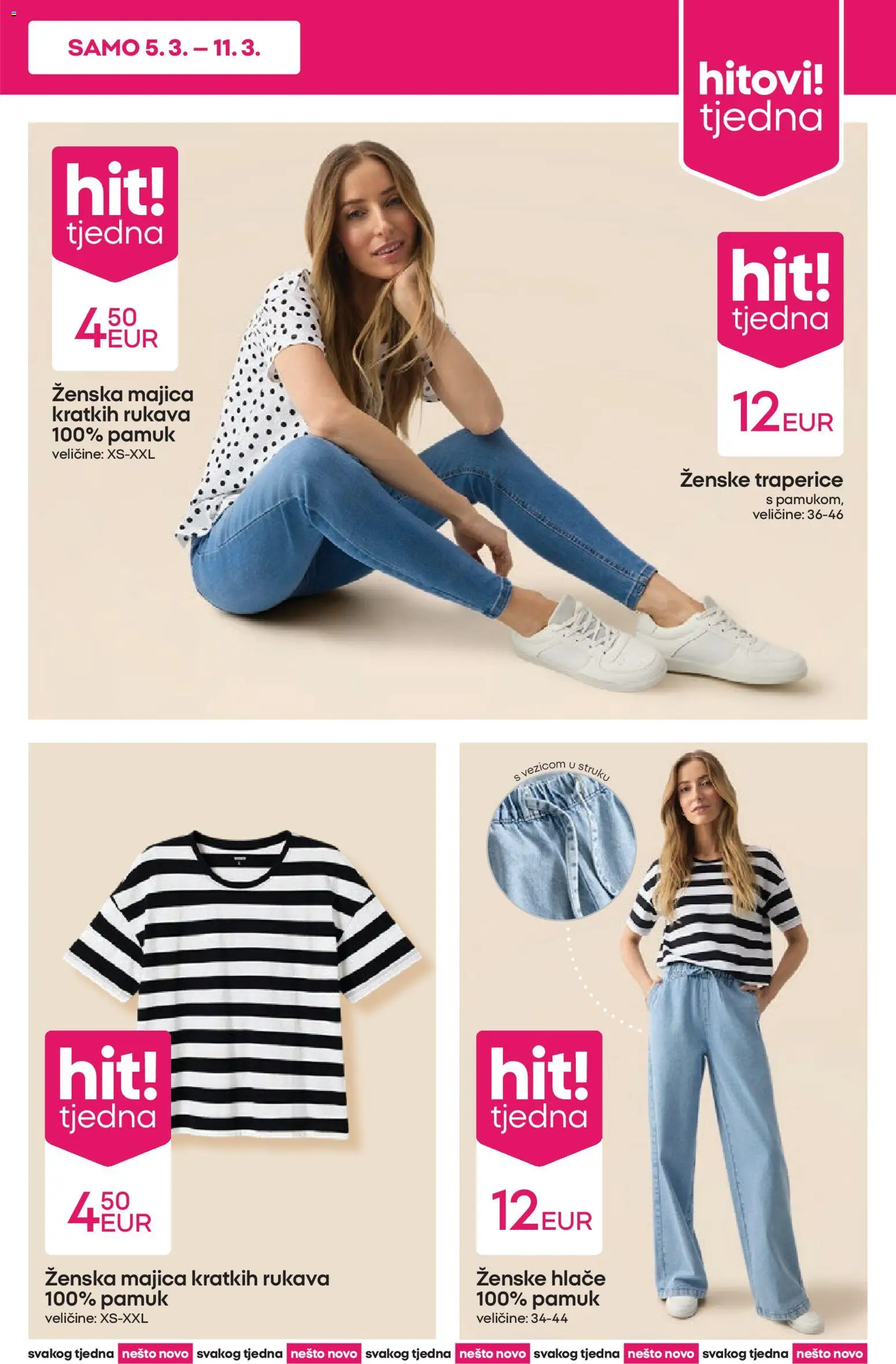 Pepco katalog | vrijedi od 05.03.2026 | Stranica: 3 | Proizvodi: Majica, Hlače, Traperice