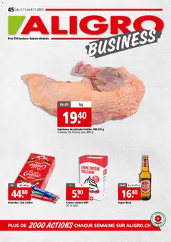 Aligro Aktionen Business Chavannes, Matran, Genève, Sion ab 03.11.2025 gültig