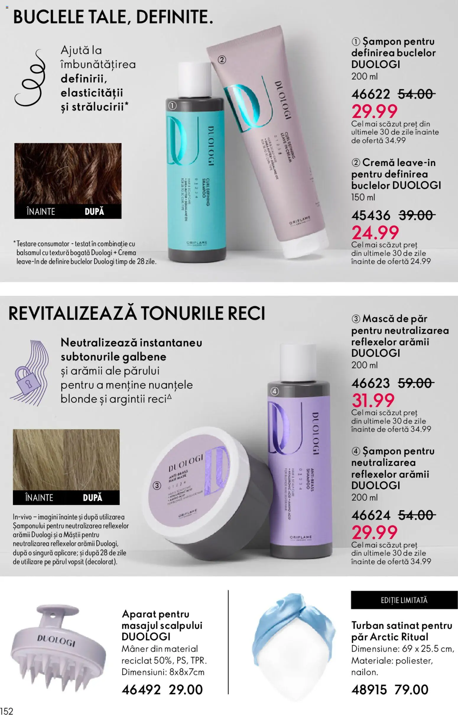 Noul catalog Oriflame – valabil de la 04.03.2026 | Pagină: 152 | Produse: Mâner, Șampon, Mască de păr, Cremă