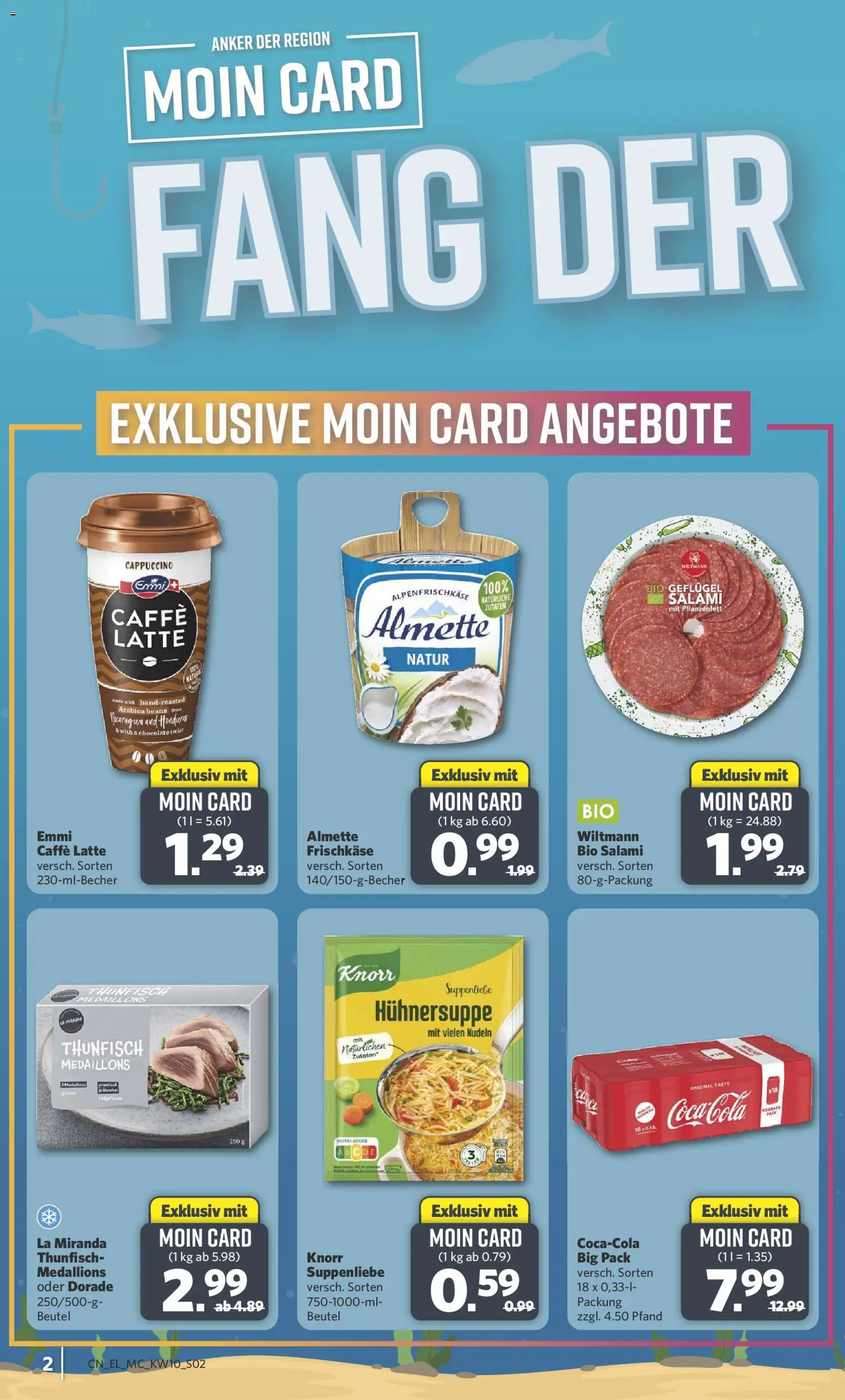 Combi Sonderangebote – gültig ab 02.03.2026 | Seite: 2 | Produkte: Dorade, Almette, Salami, Frischkase