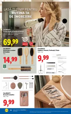 Cien BEAUTY Uscător de păr, cu funcție de ionizare, 2 viteze de suflare și 3 niveluri de temperatură cu funcție suplimentară, „Cool Shot" 1 buc. – valabil de la 25.08.2025 | Pagină: 66