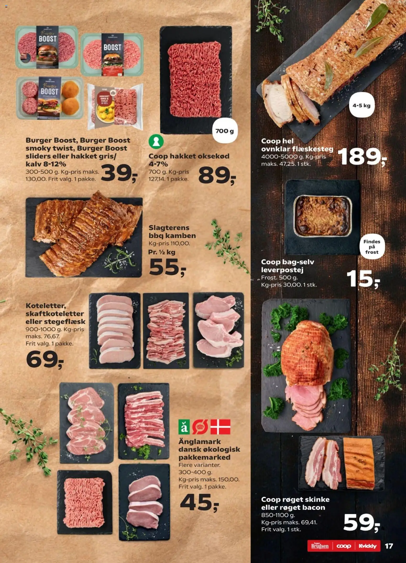 Super Brugsen tilbudsavis – gyldig fra 06.02.2026 | Side: 18 | Produkter: Skinke, Leverpostej, Flæskesteg, Bacon