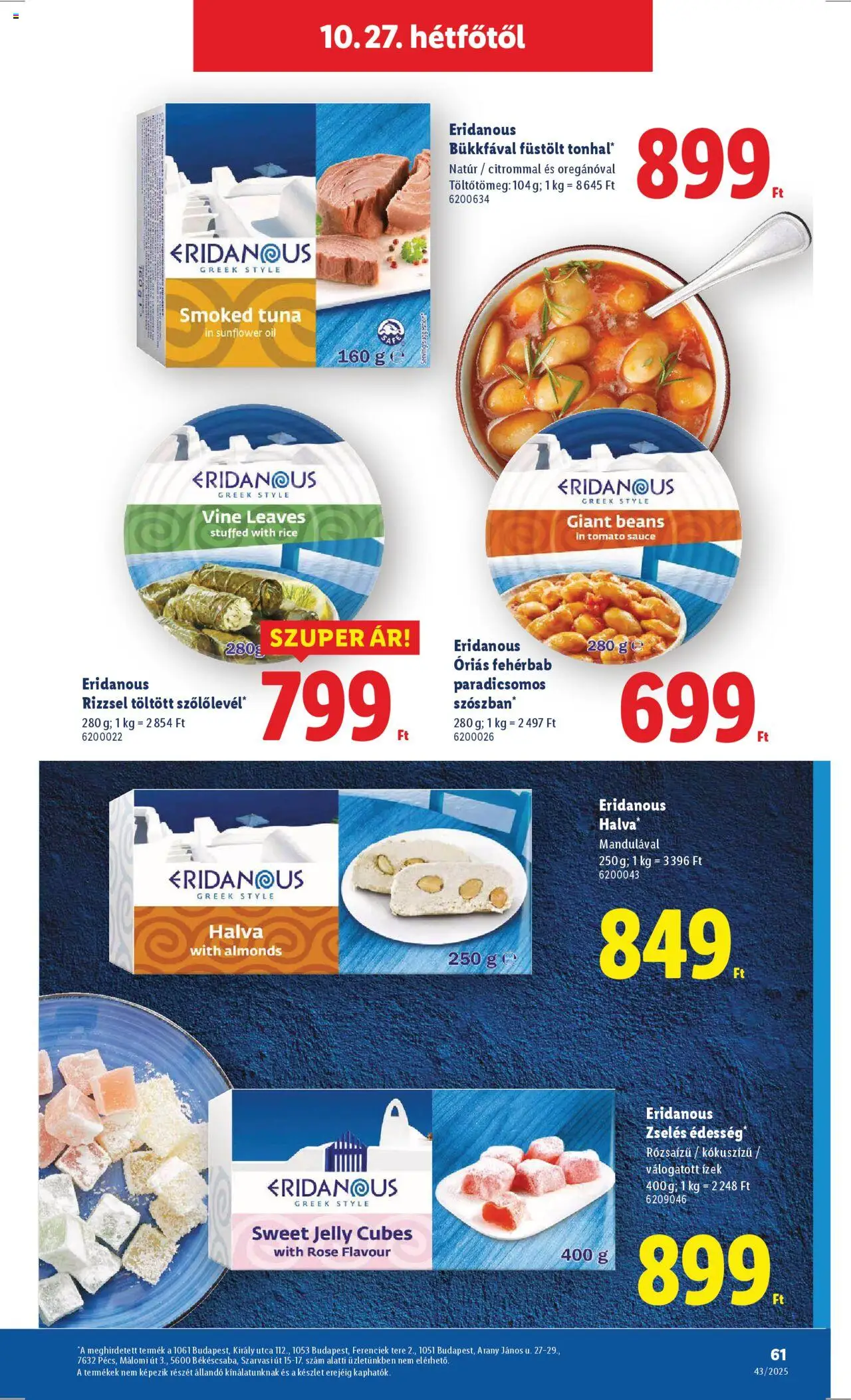 Lidl akciós ujság - amely érvényes a következő dátumtól: 22.10.2025 | Oldal: 61