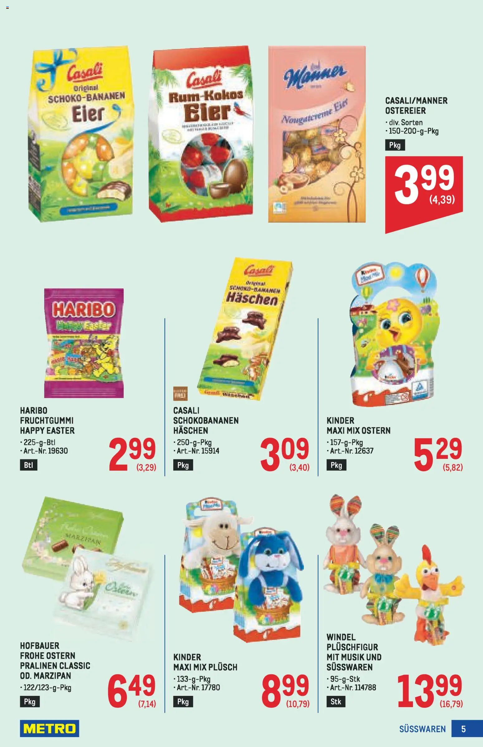 Metro - Ostern & Frühling Spezial gültig ab 19.03.2026 | Seite: 5 | Produkte: Eier, Bier