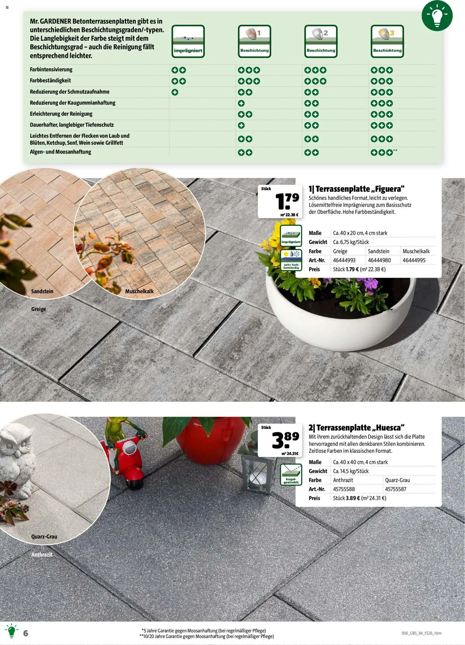 Hagebau Gartenbaustoffsortiment – gültig ab 02.03.2026 | Seite: 6 | Produkte: Gewicht, Wein