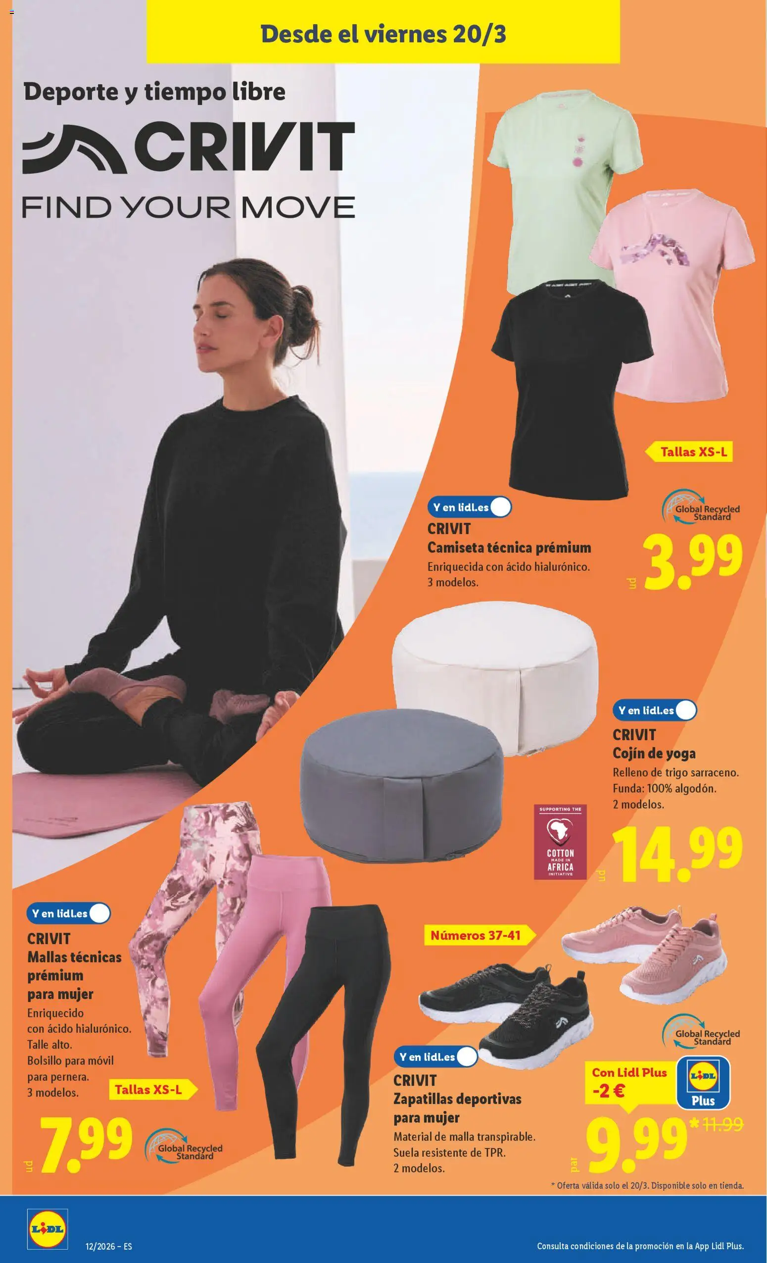 Lidl folleto de bazar │ válido desde el 16.03.2026 | Página: 16 | Productos: Zapatillas deportivas, Zapatillas, Funda, Cojín