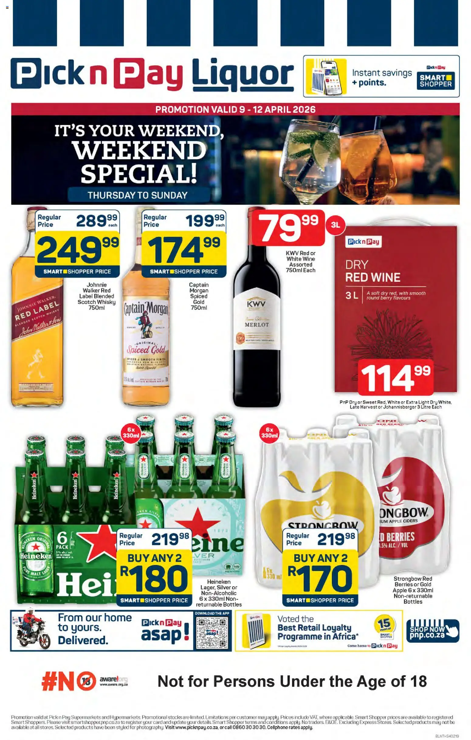 New Pick n Pay catalogue – valid from 09.04.2026 | Page: 1 | Products: Light, Wine