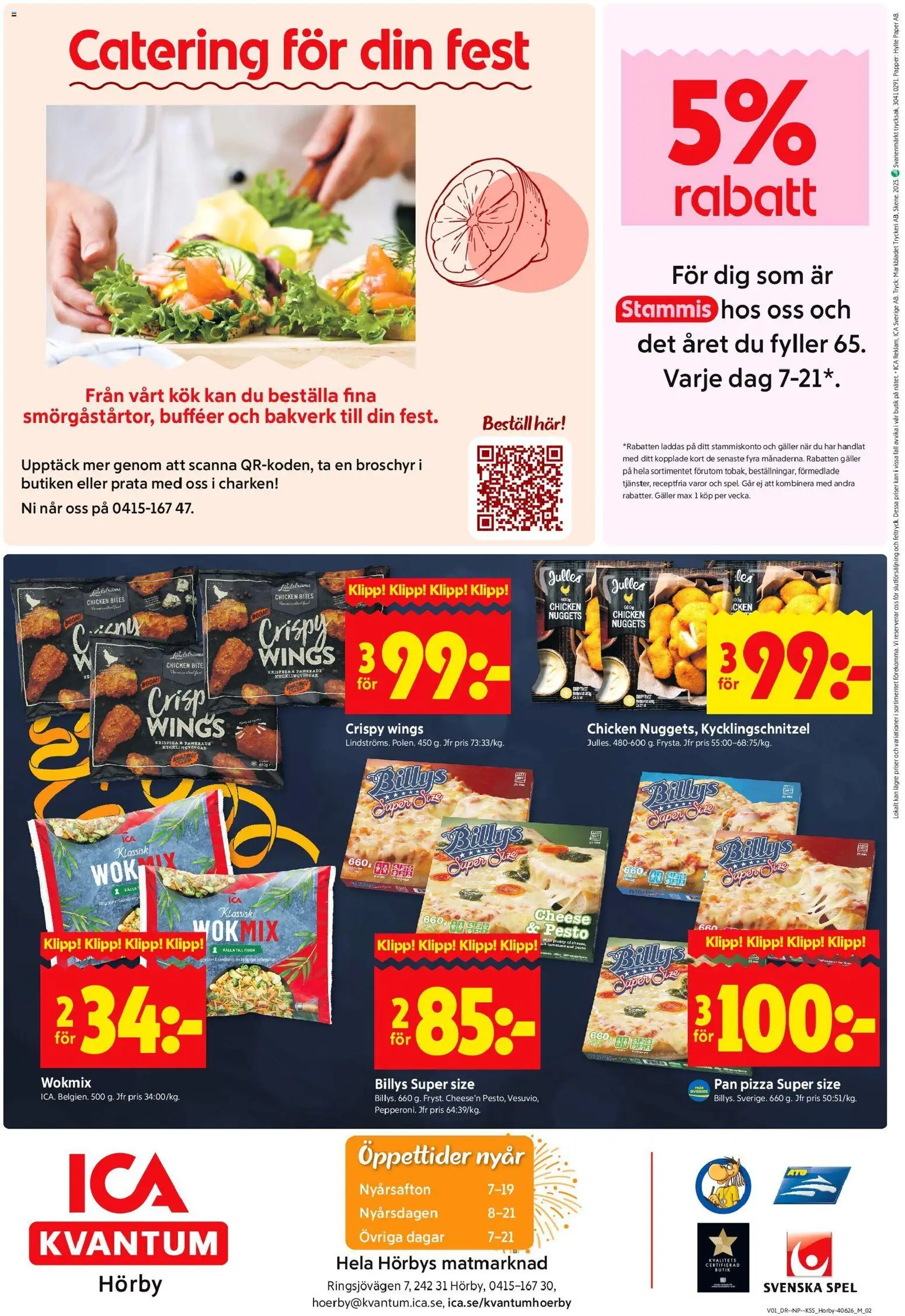ICA Kvantum reklamblad aktuell från 30.12.2025 | Sida: 12 | Produkter: Galler, Papper, Spel, Pesto