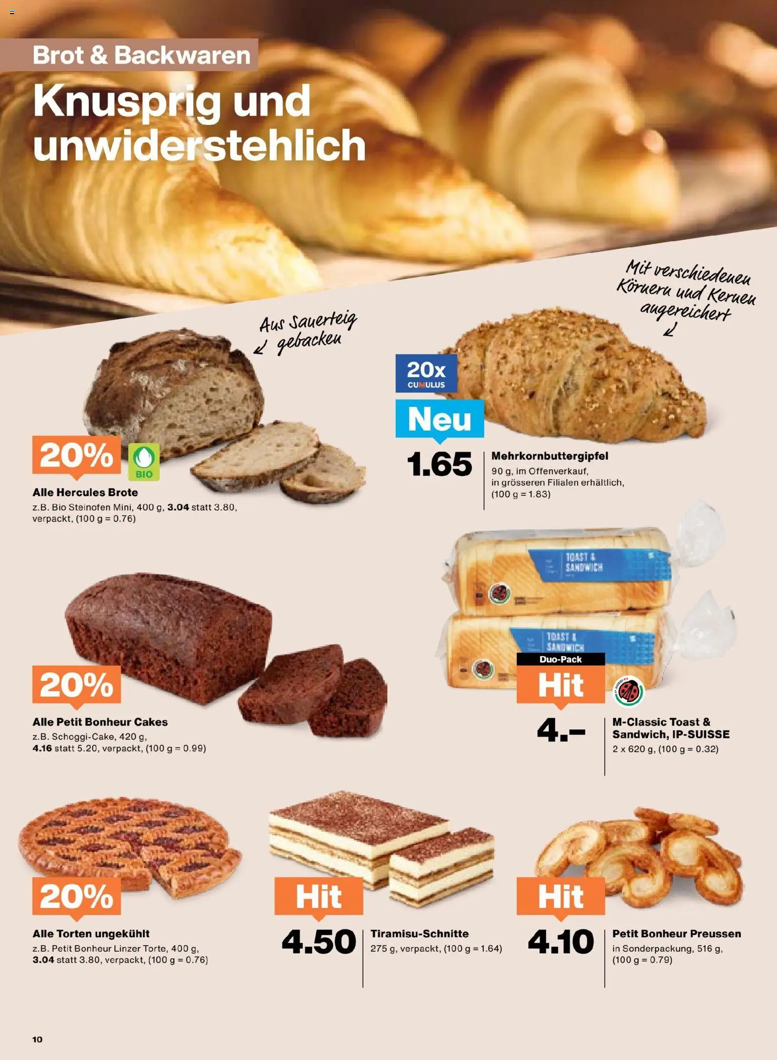 Migros Aktionen – gültig ab 28.10.2025 | Seite: 10 | Produkte: Brot