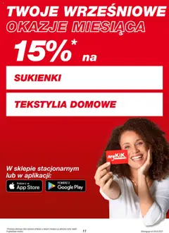 Kik Gazetka od 08.09.2025 | Strona: 11 | Produkty: Tekstylia