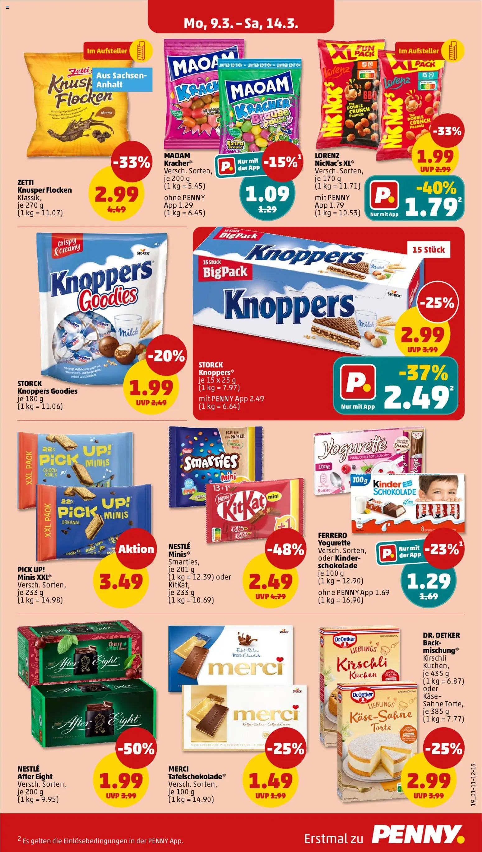 Penny Prospekt 	 – gültig ab 09.03.2026 | Seite: 21 | Produkte: Milch, Smarties, Kuchen, Sahne