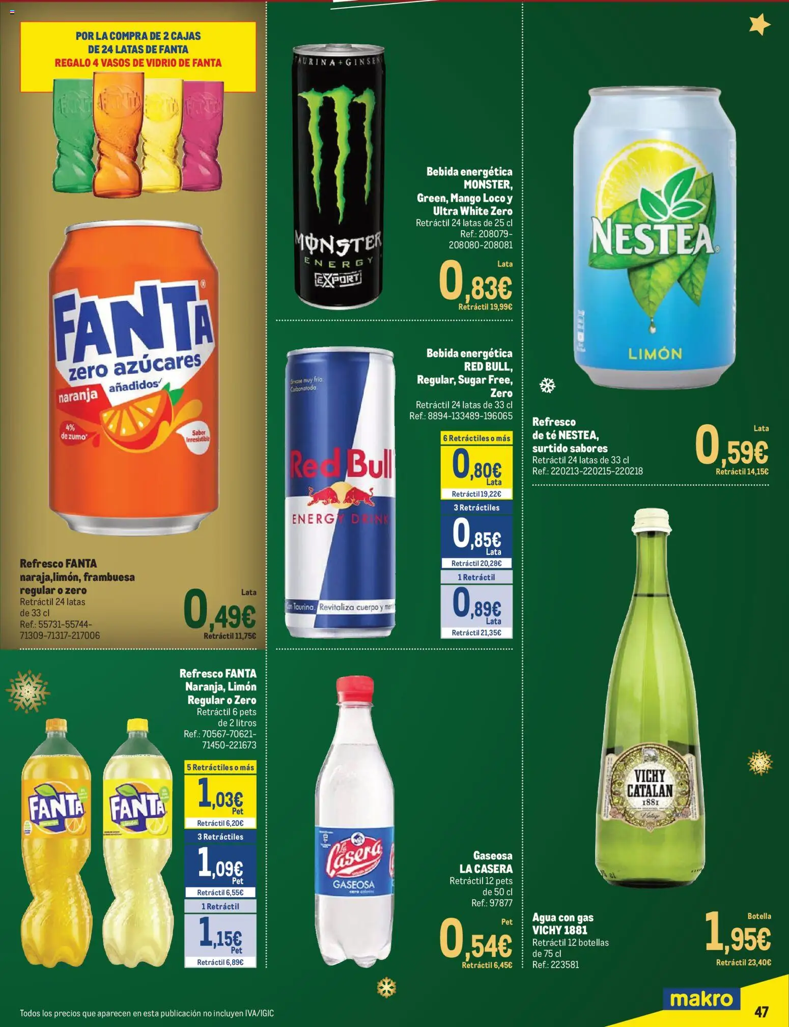 Makro - Precios Centro │ válido desde el 24.11.2025 | Página: 47 | Productos: Ροζ πιπέρι, Té, Ρούτερ, Gaseosa