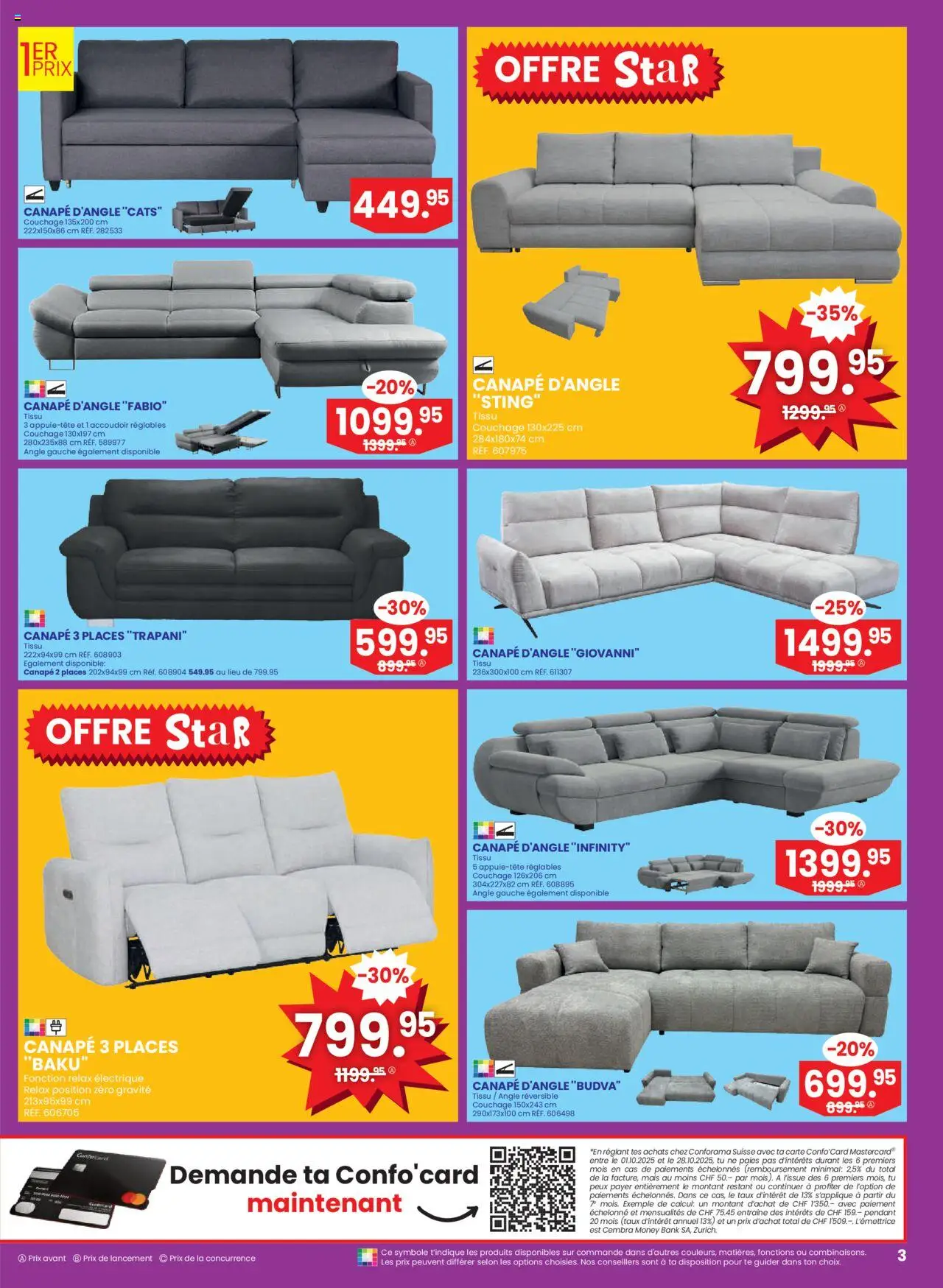 Conforama Aktionen FR – gültig ab 01.10.2025 | Seite: 3