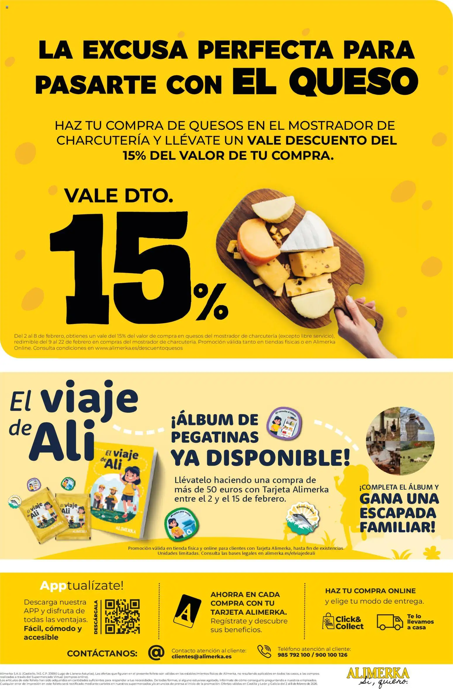 Alimerka folleto Castilla y León │ válido desde el 02.02.2026 | Página: 16 | Productos: Queso, Té, Teléfono, Prensa