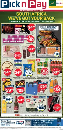Preview of Pick n Pay specials valid from 17.07.2025