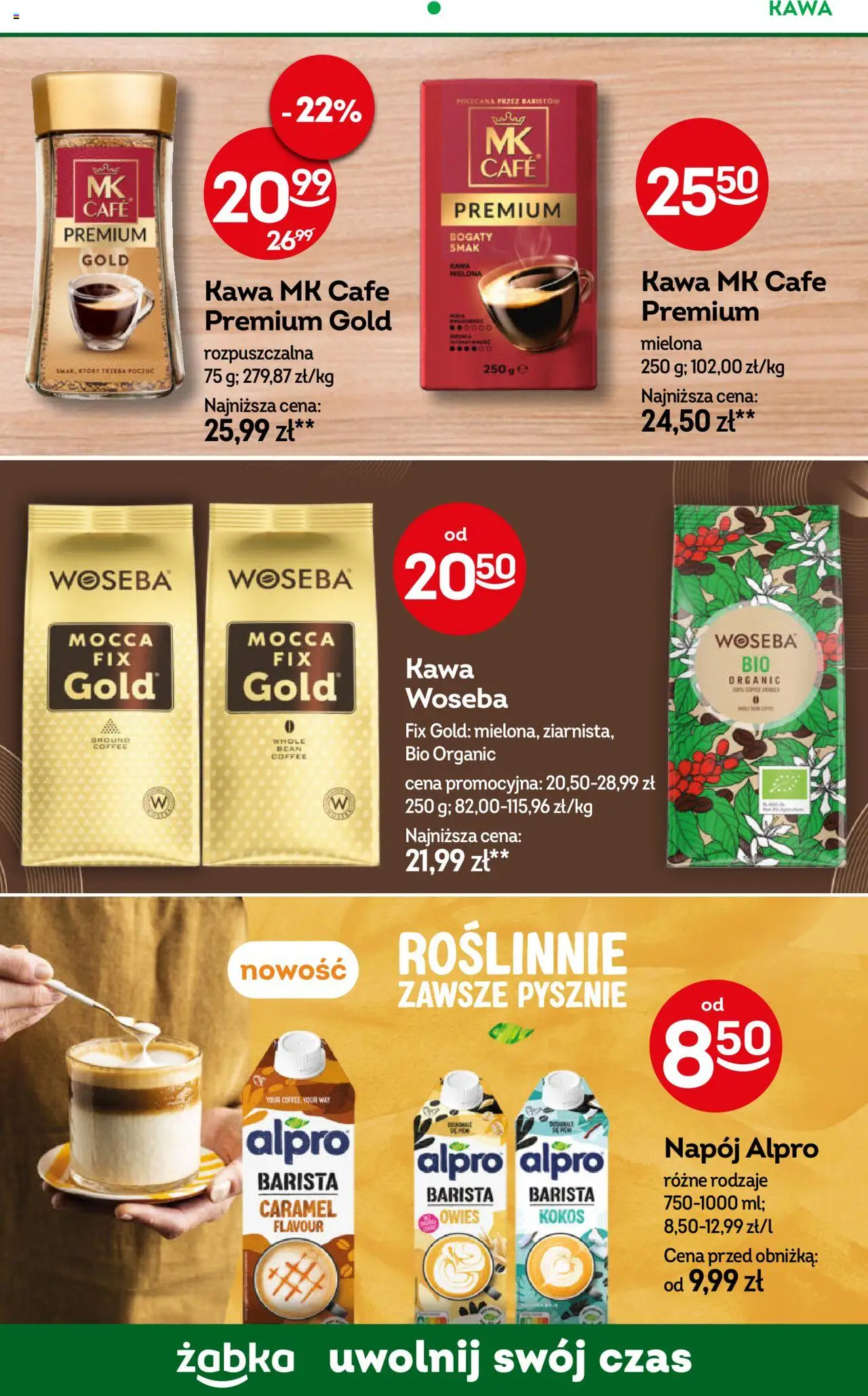 Żabka Gazetka - Codzienne produkty od 10.09.2025 | Strona: 16 | Produkty: Napój Alpro Barista, Alpro, Kawa