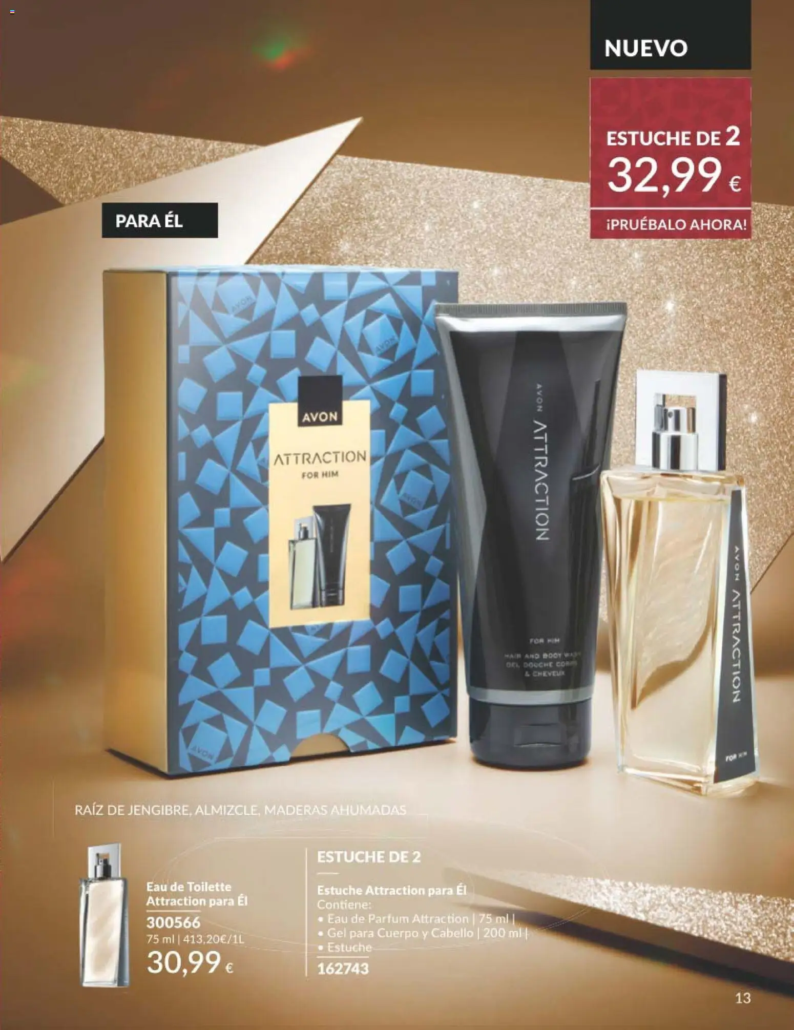 Catálogo AVON campaña 11 Black Friday │ válido desde el 01.11.2025 | Página: 13 | Productos: Eau de toilette, Body, Eau de parfum