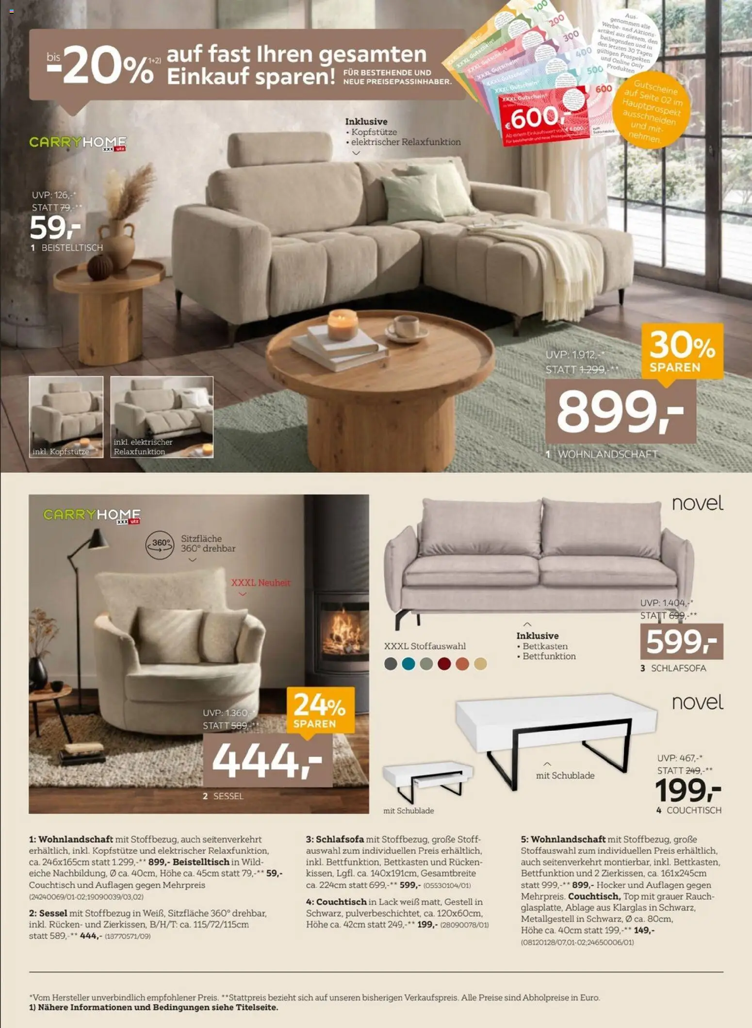 XXXLutz Prospekt aktuell gültig ab 03.02.2026 | Seite: 2 | Produkte: Sessel, Couchtisch