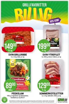 Forhåndsvisning av SVIN GRILLRIBBE, Ca. 1,5 kg, Gilde, pr. kg gyldig fra 23.03.2026 | Side: 6