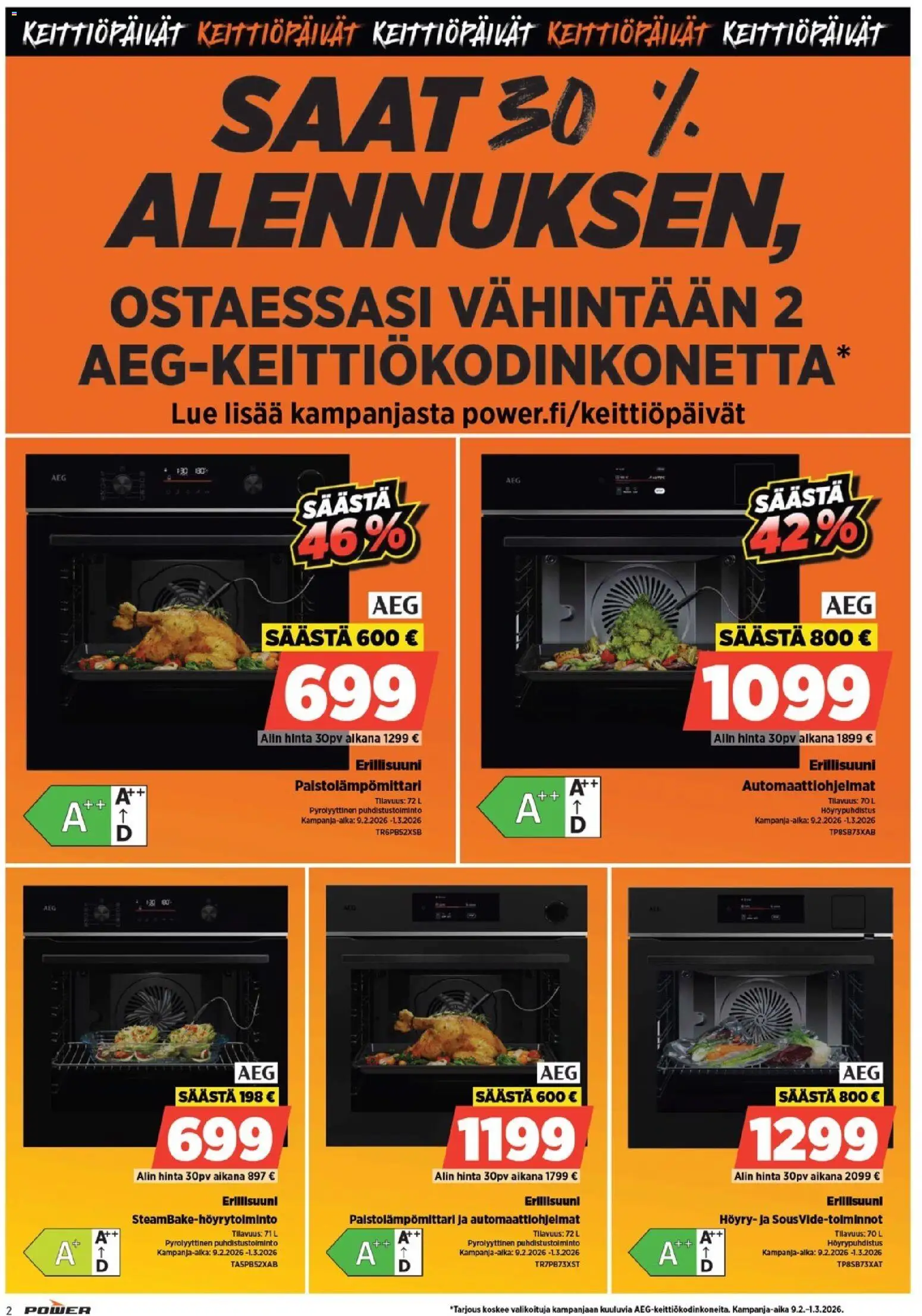 Power - POWER HINTAAN Viikon mainoslehti – voimassa 21.03.2026 alkaen | Sivu: 2 | Tuotteet: Erillisuuni