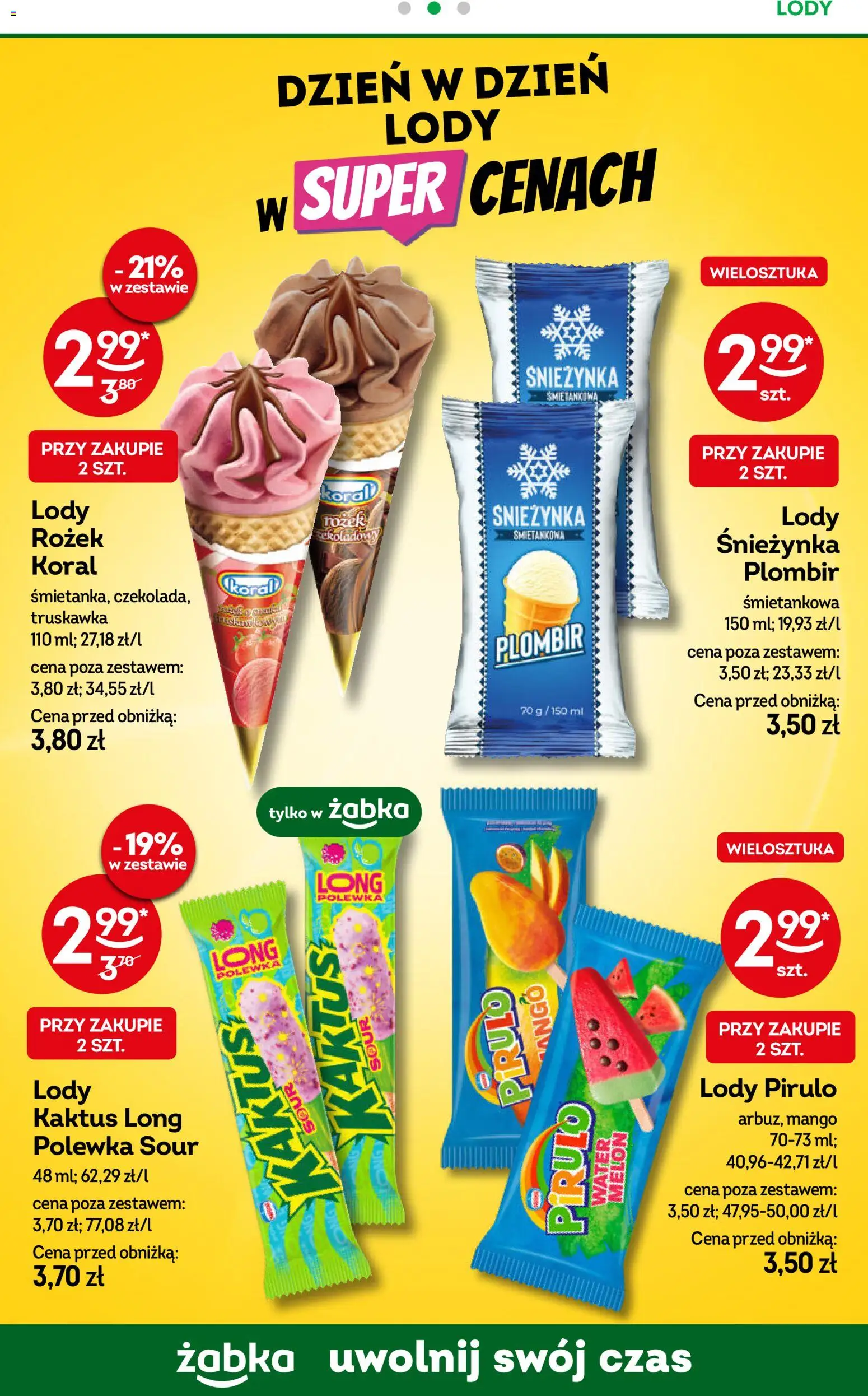 Żabka gazetka od 08.04.2026 | Strona: 73 | Produkty: Mango, Melon, Lody