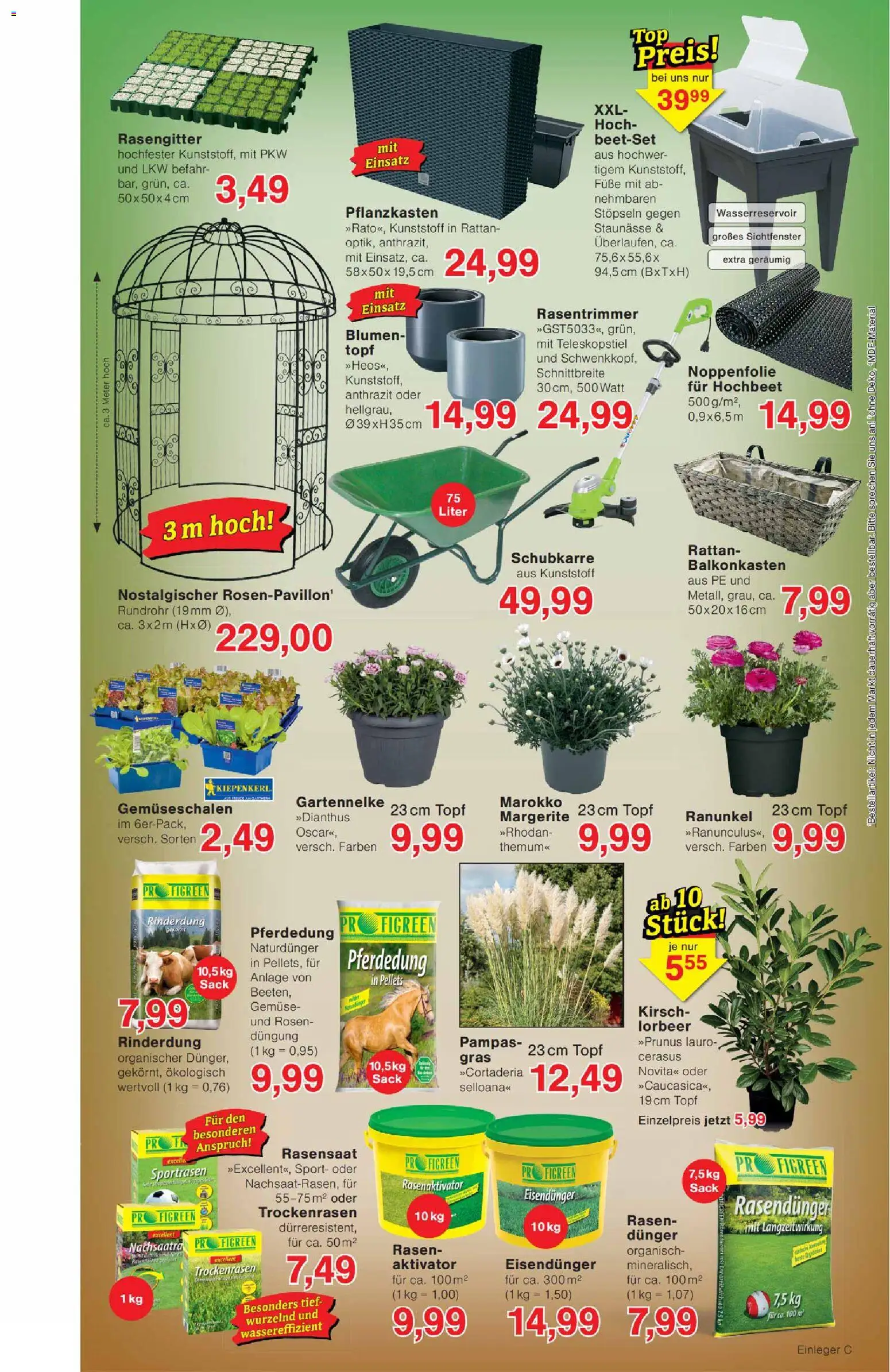 Wiglo Wunderland Prospekt – gültig ab 13.04.2026 | Seite: 9 | Produkte: Hochbeet, Blumen, Gemüse