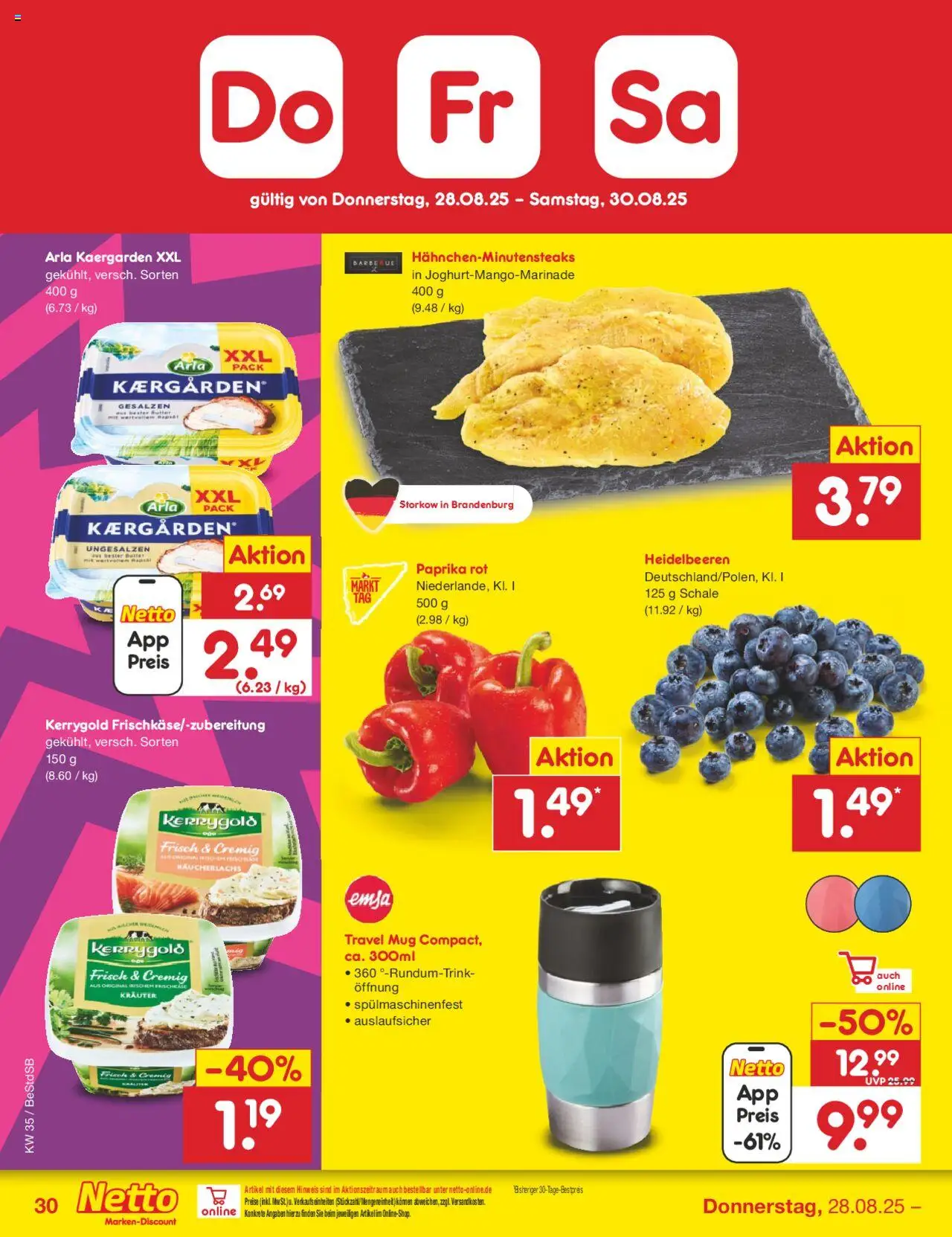 Netto Marken-Discount Prospekt 	 - gültig ab dem 25.08.2025 | Seite: 46 | Produkte: Butter, Rapsöl, Paprika, Frischkase