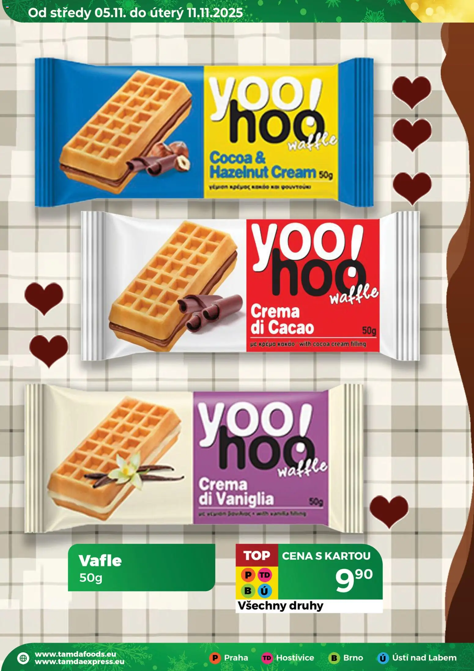 Tamda Foods leták od 05.11.2025 | Strana: 36 | Produkty: Vafle, Crema