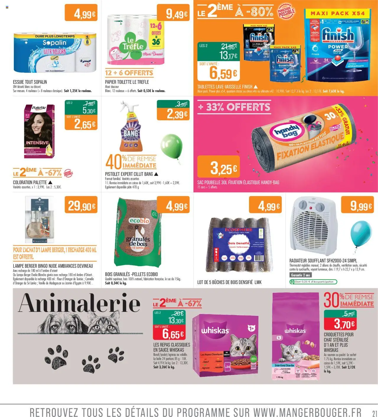 {H1} | Page: 21 | Produits: Poubelle, Sac, Papier toilette, Volaille