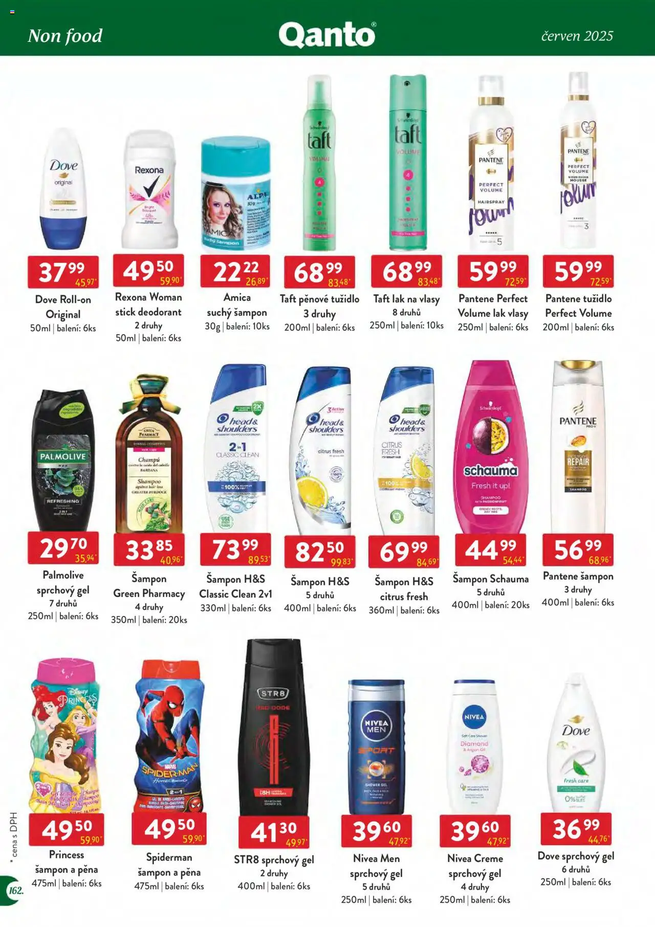 Astur & Qanto leták - Velkoobchod 06/2025 od 01.06.2025 | Strana: 162 | Produkty: Sprchový gel, Rexona, Lak na vlasy, Tužidlo