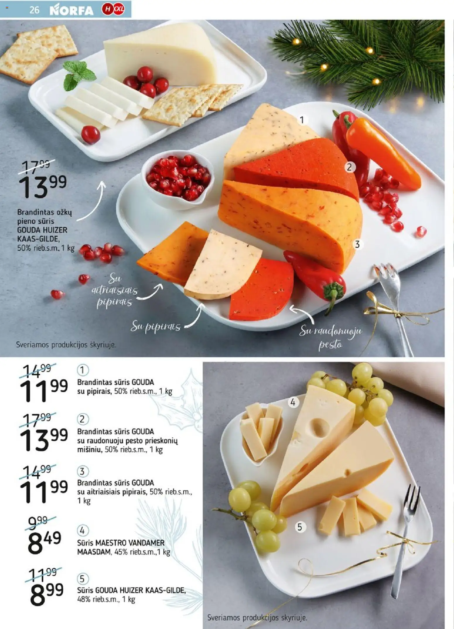 NORFA akcijos nuo 09.12.2025 | Puslapis: 26 | Prekių: Sūris