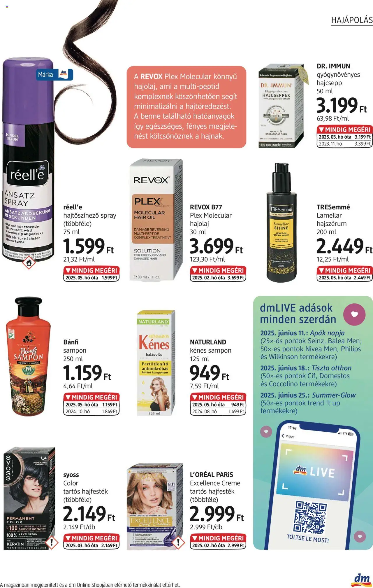 DM Drogerie Markt akciós ujság - amely érvényes a következő dátumtól: 05.06.2025 | Oldal: 9 | Termékek: Coccolino, Hajfesték, Sampon, Hajolaj