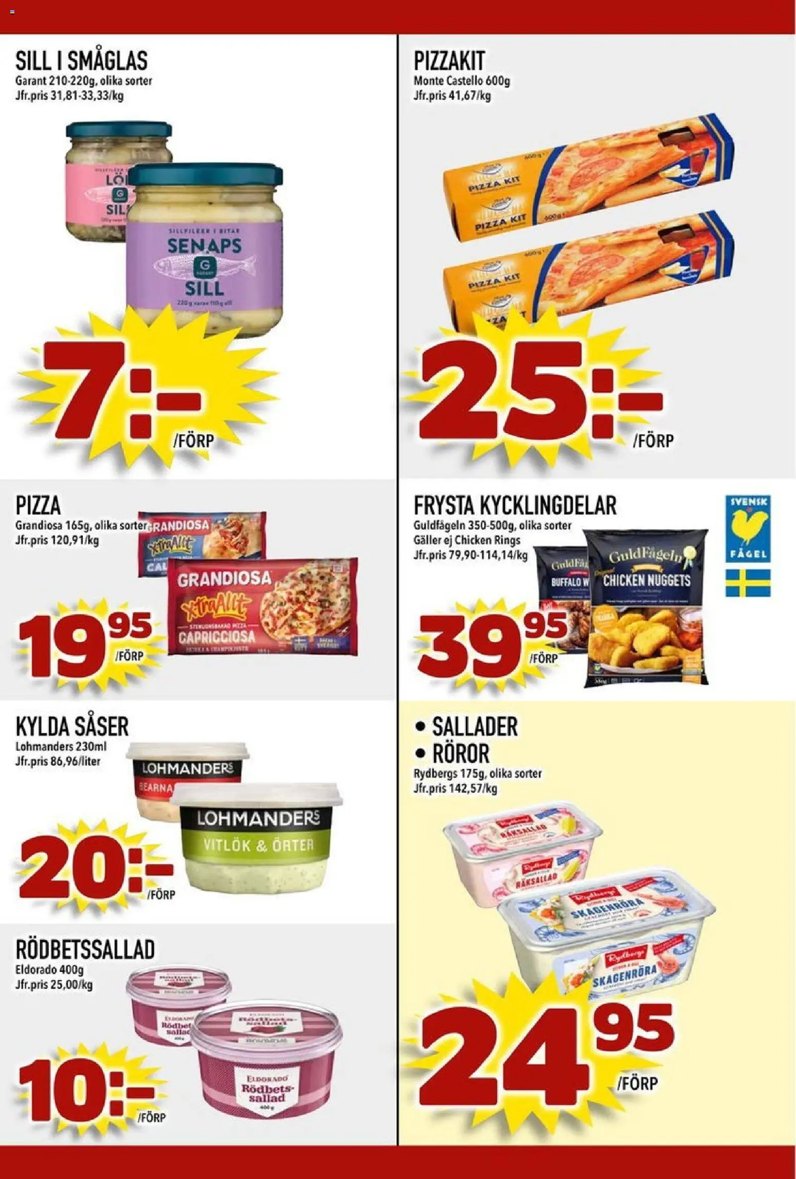 Din Mat reklamblad aktuell från 22.12.2025 | Sida: 7 | Produkter: Galler, Sill, Pizza, Pizzakit