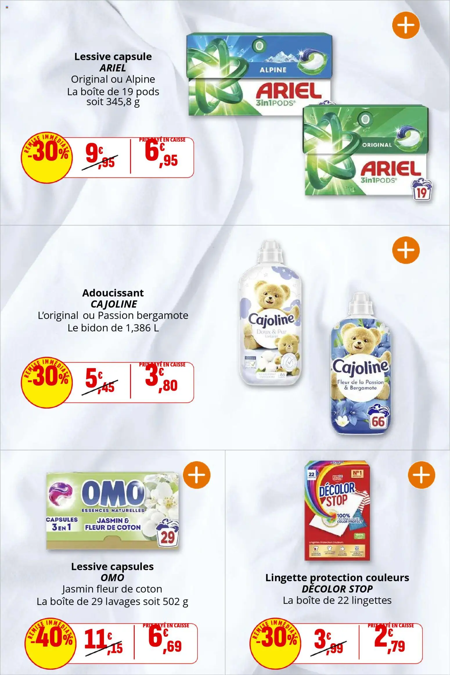 {H1} | Page: 8 | Produits: Bergamote, Coton, Adoucissant, Lessive